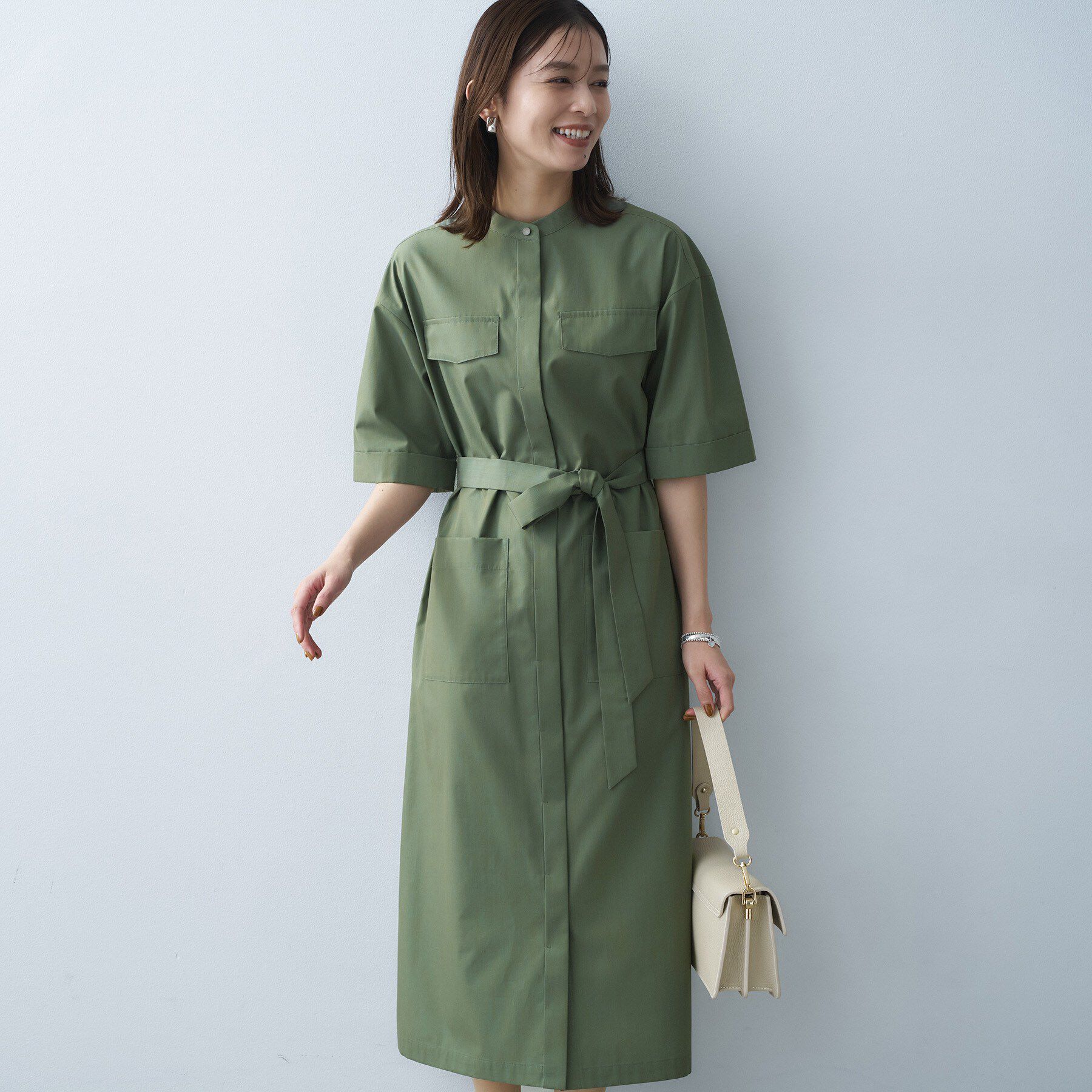 UNTITLED「シャンブレーシャツワンピース」|ワンピース|