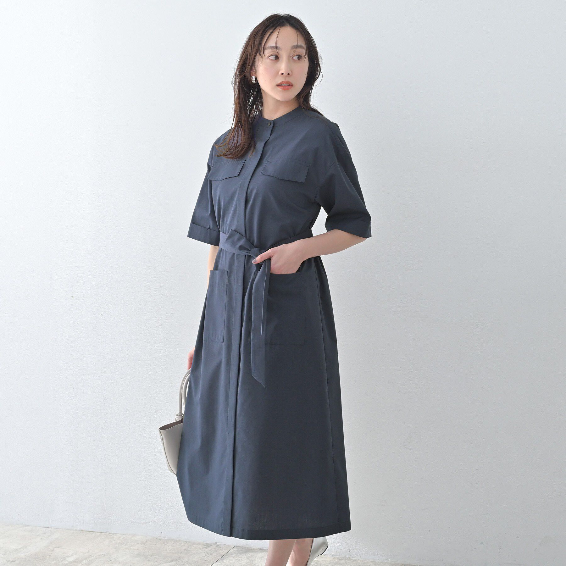 UNTITLED「シャンブレーシャツワンピース」|ワンピース|