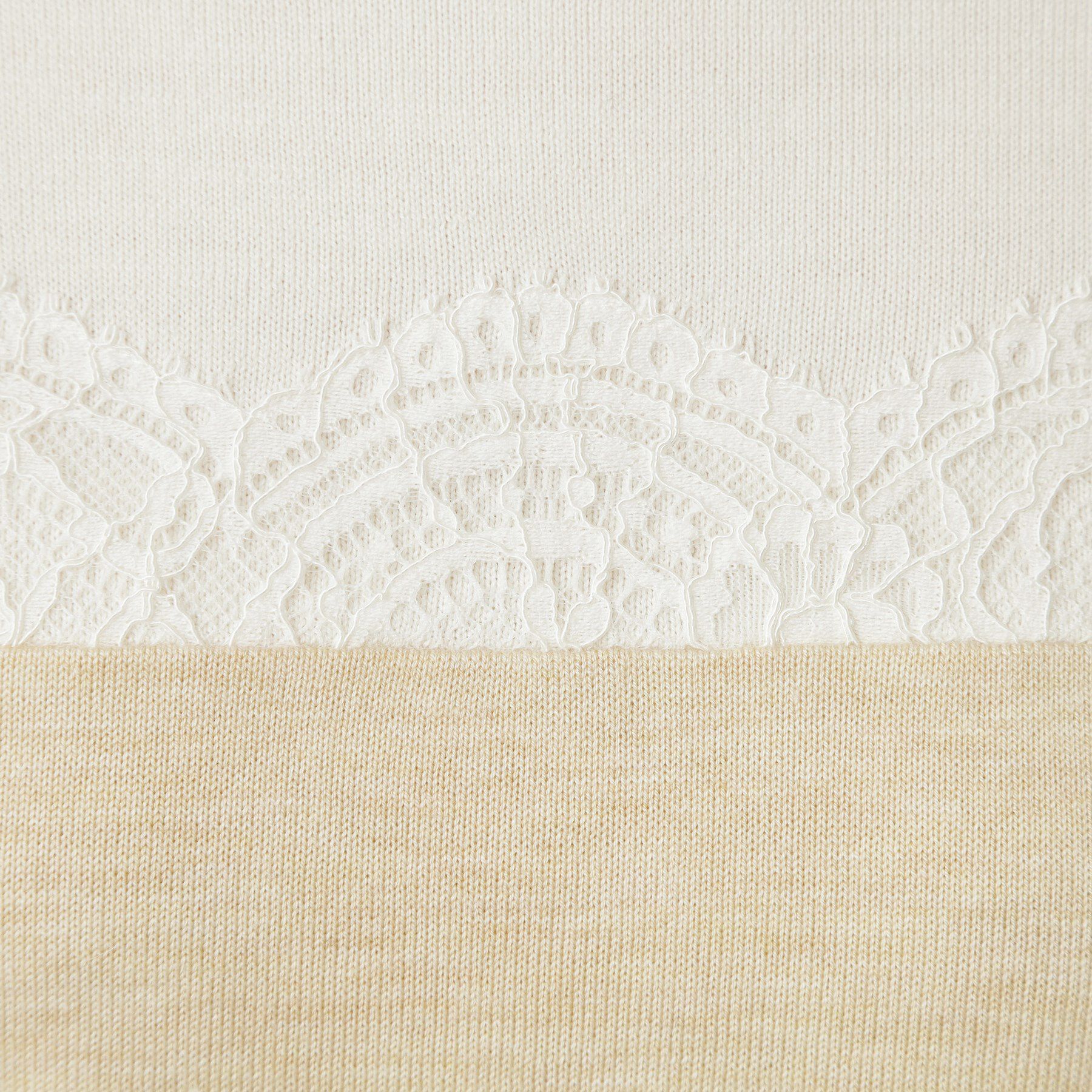 COUP DE CHANCE「【手洗い可】カラーブロック レースニット」|ニット・セーター|