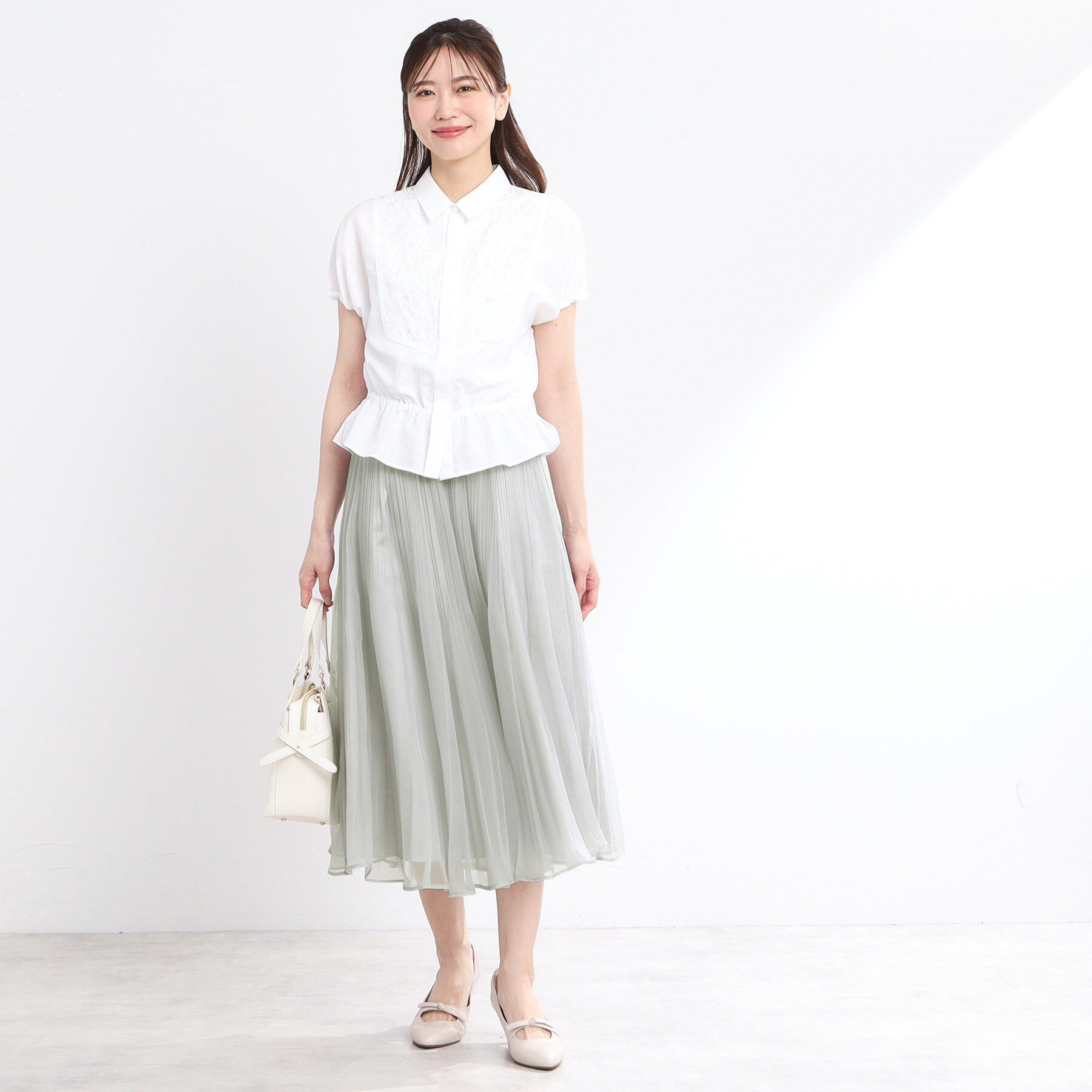 Reflect「【夏SALE／R‐QUALITY】ビーズ刺繍ブラウス」|シャツ・ブラウス|