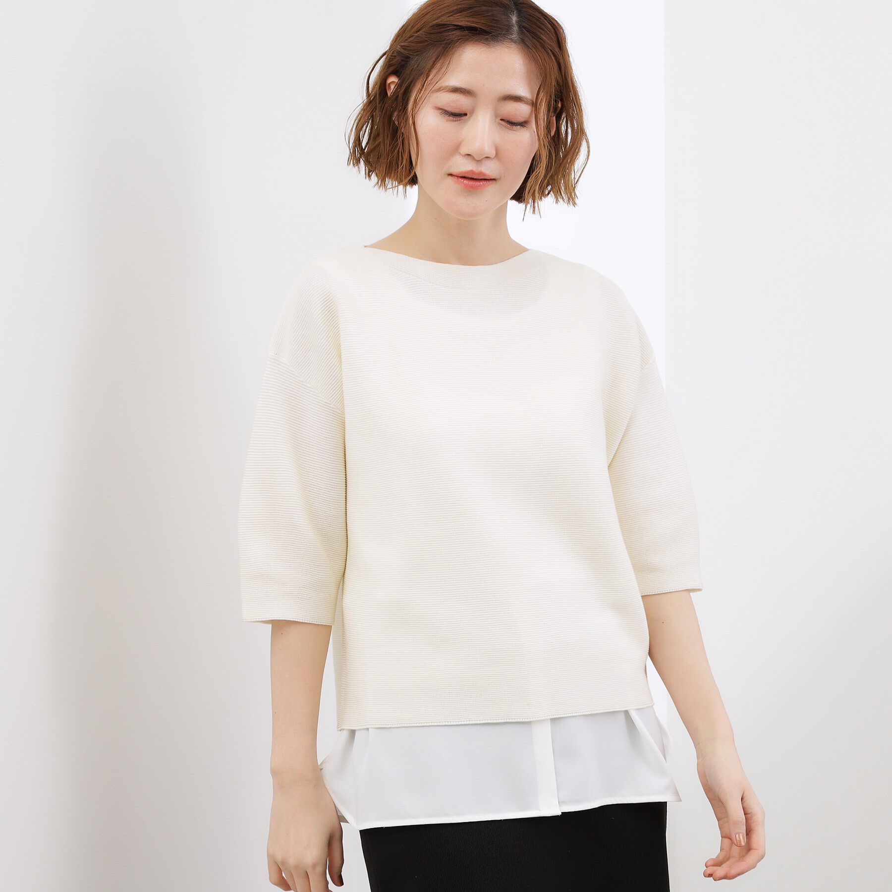 grove「【貴島明日香さん着用】裾レイヤードタンクトップ」|キャミソール|