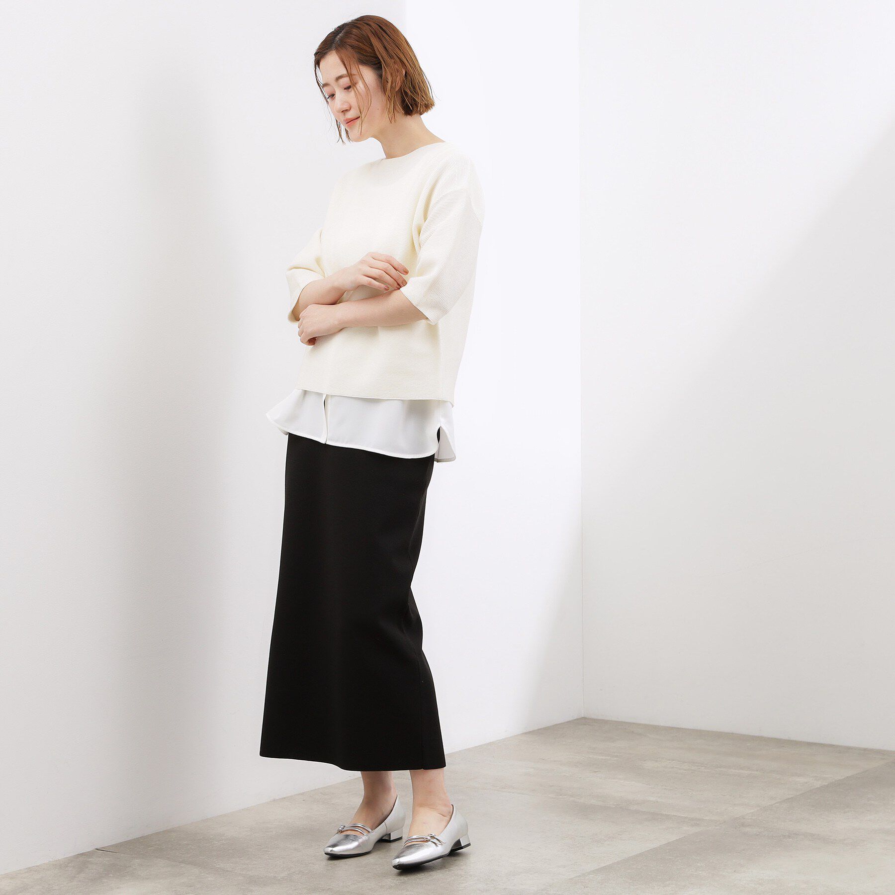 grove「【貴島明日香さん着用】裾レイヤードタンクトップ」|キャミソール|