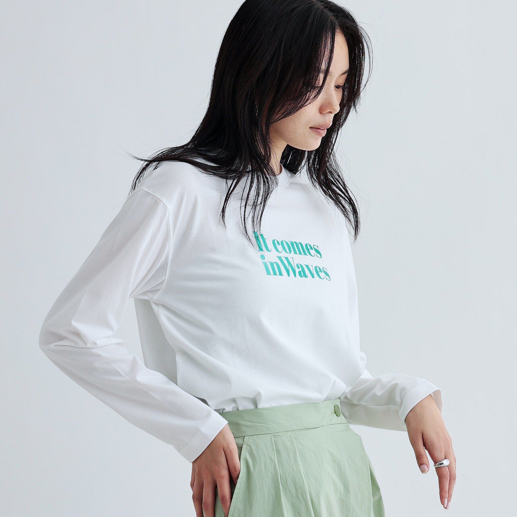 GALLEST「メタリックロゴロングスリーブTシャツ」|Tシャツ・カットソー|