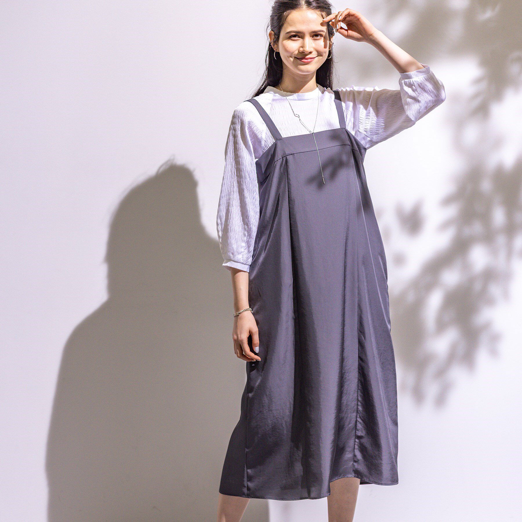 INDIVI「【洗える／UVケア】スリップワンピース」|ワンピース|