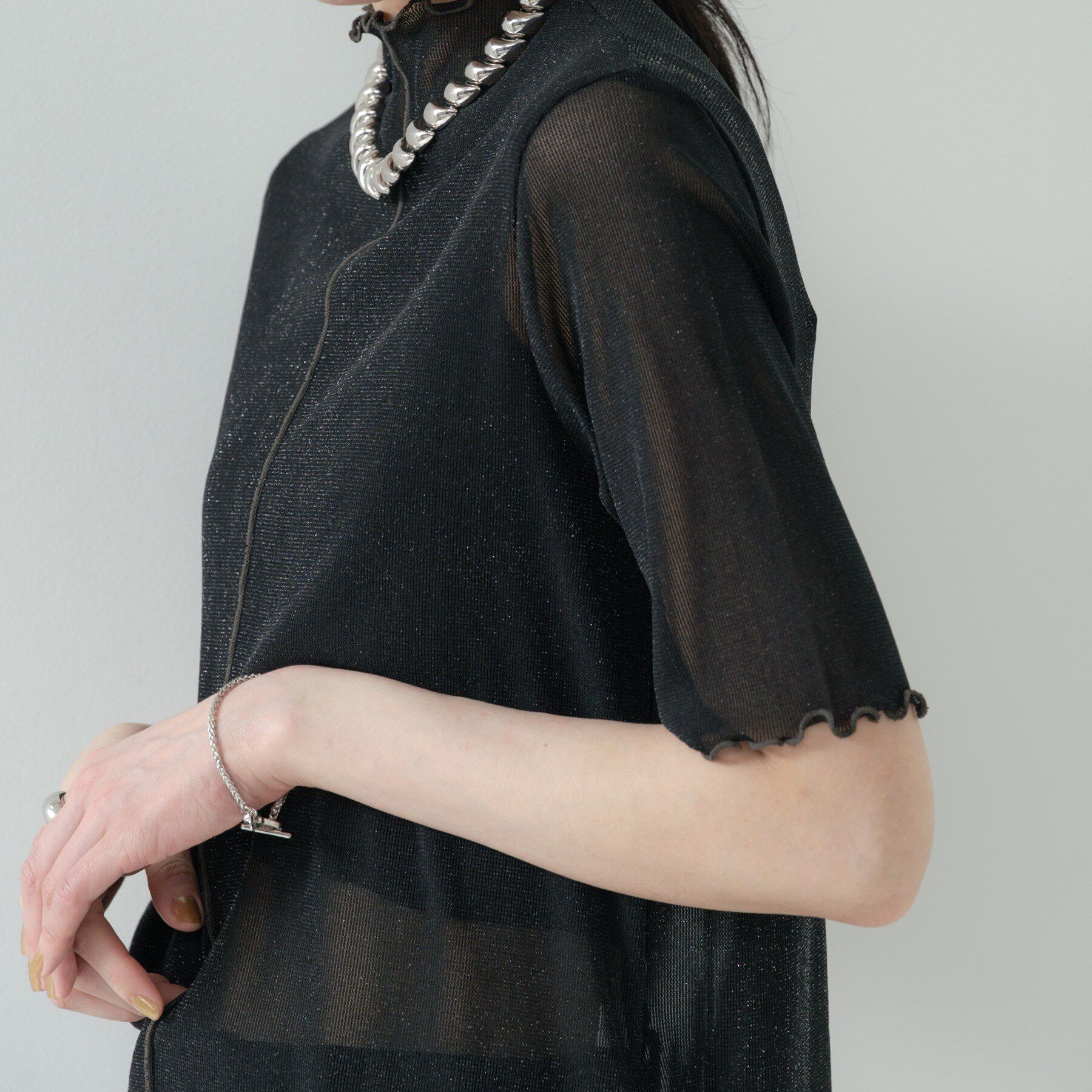 GALLEST「シアーラメカットソー」|Tシャツ・カットソー|