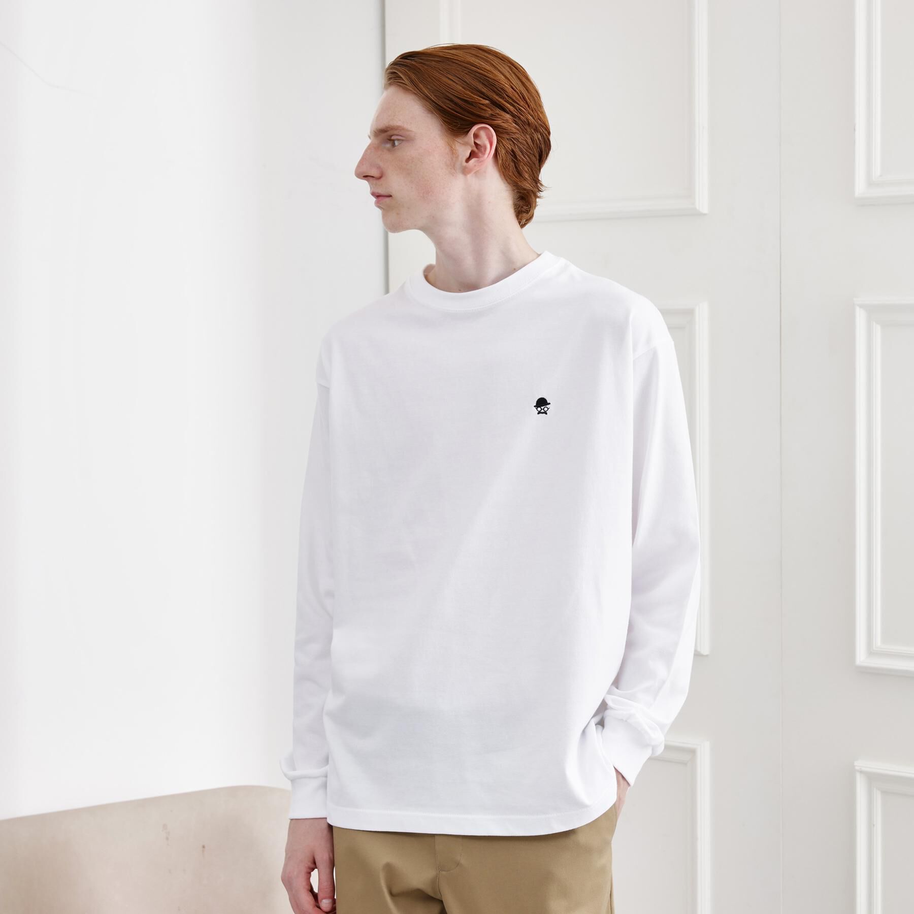 TAKEO KIKUCHI「【LIMITED】ワンポイント刺繍 長袖Tシャツ」|Tシャツ・カットソー|