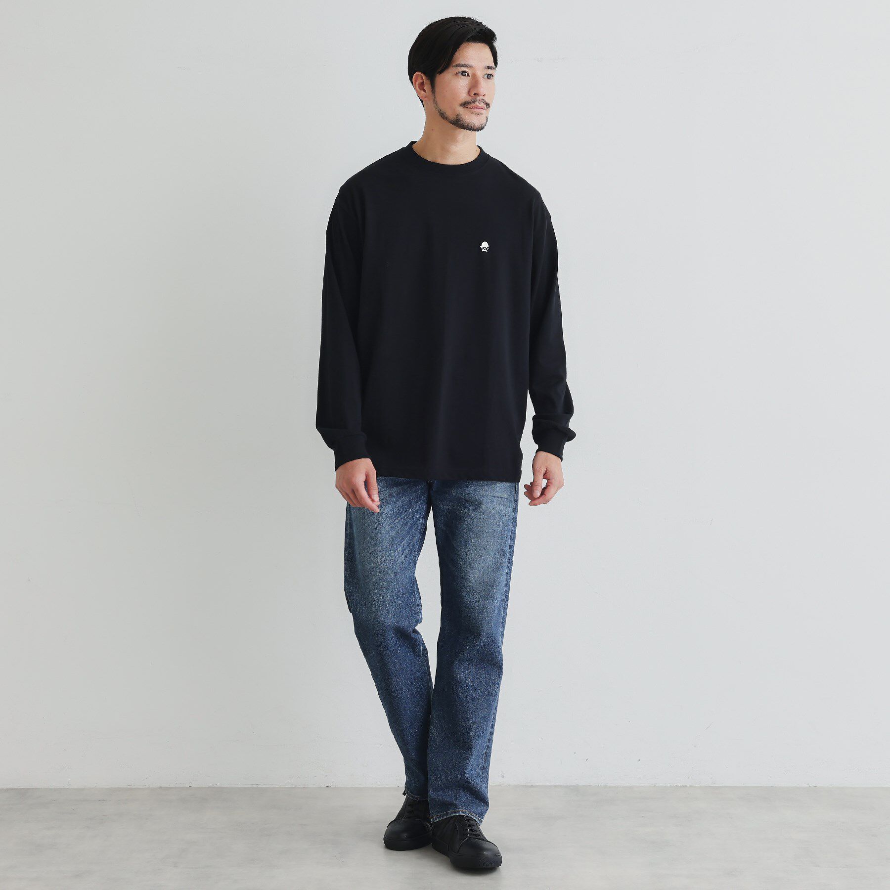 TAKEO KIKUCHI「【LIMITED】ワンポイント刺繍 長袖Tシャツ」|Tシャツ・カットソー|