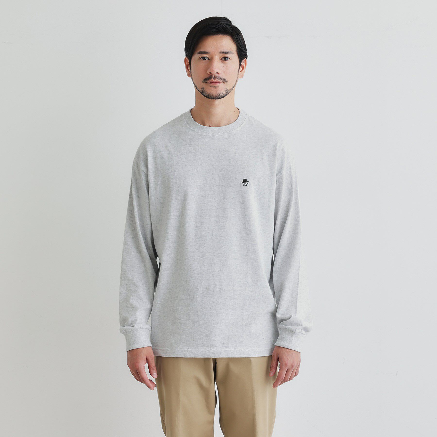 TAKEO KIKUCHI「【LIMITED】ワンポイント刺繍 長袖Tシャツ」|Tシャツ・カットソー|