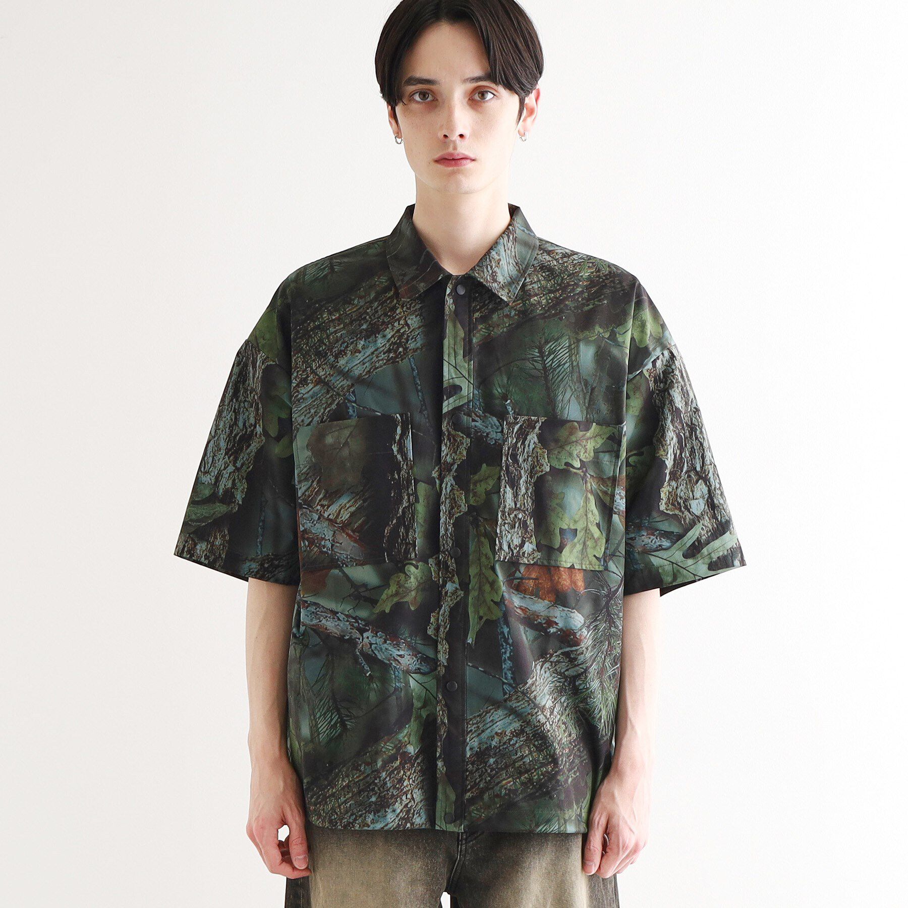 tk.TAKEO KIKUCHI「リアルツリーカモフラシャツ」|シャツ・ブラウス|