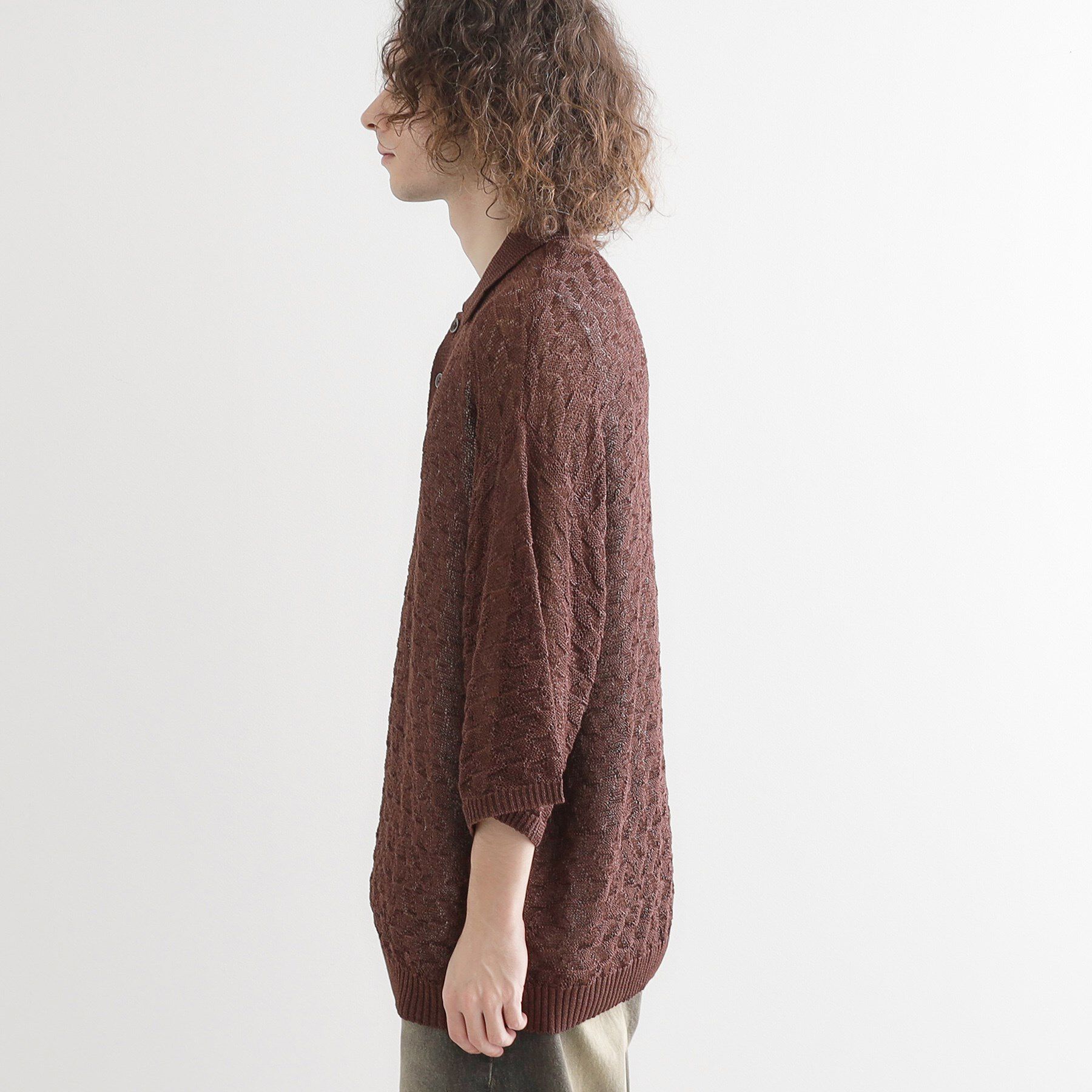 tk.TAKEO KIKUCHI「ストローヤーンポロニット」|ニット・セーター|