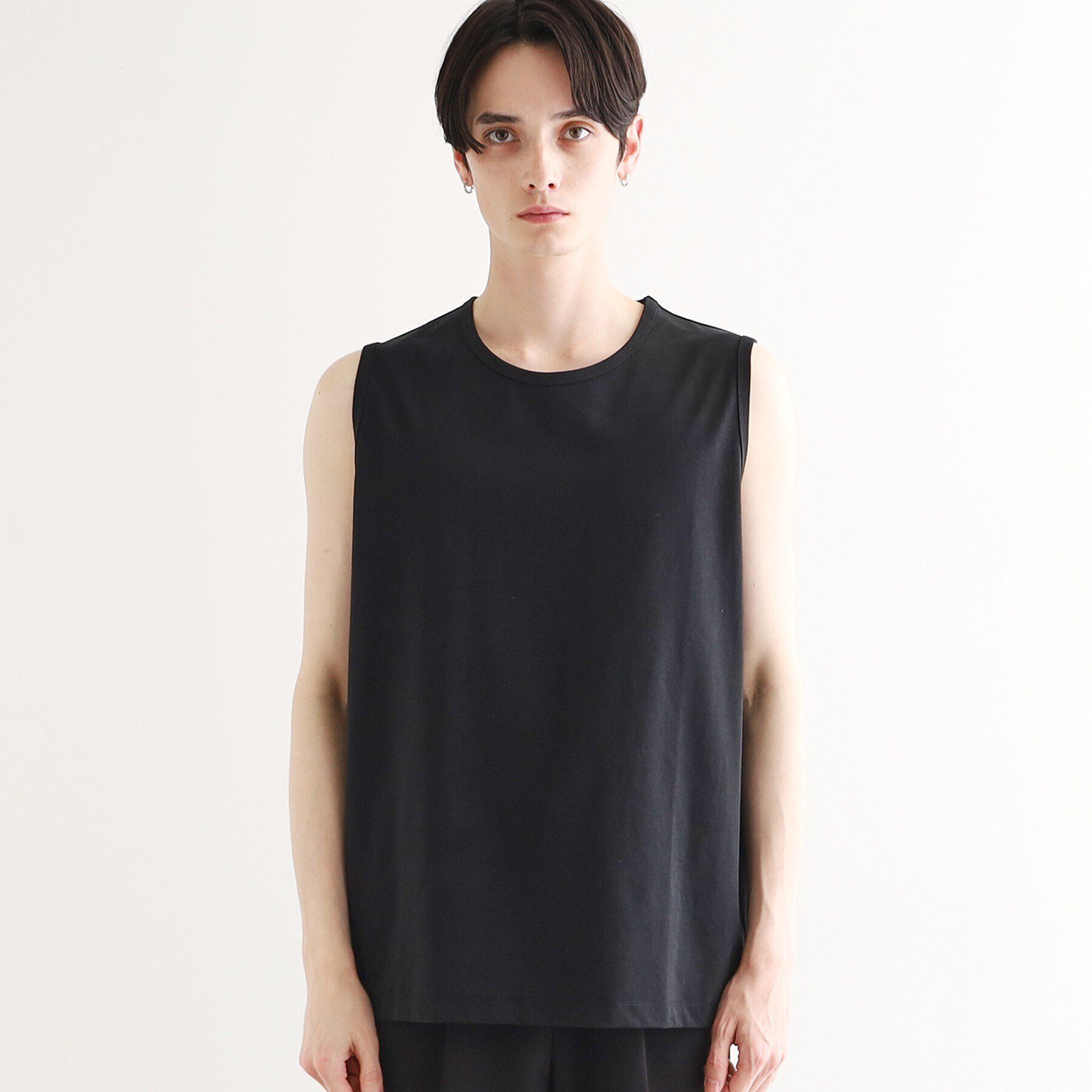 tk.TAKEO KIKUCHI「【接触冷感／UVカット／抗菌】フレンドリークールノースリーブカットソー」|Tシャツ・カットソー|