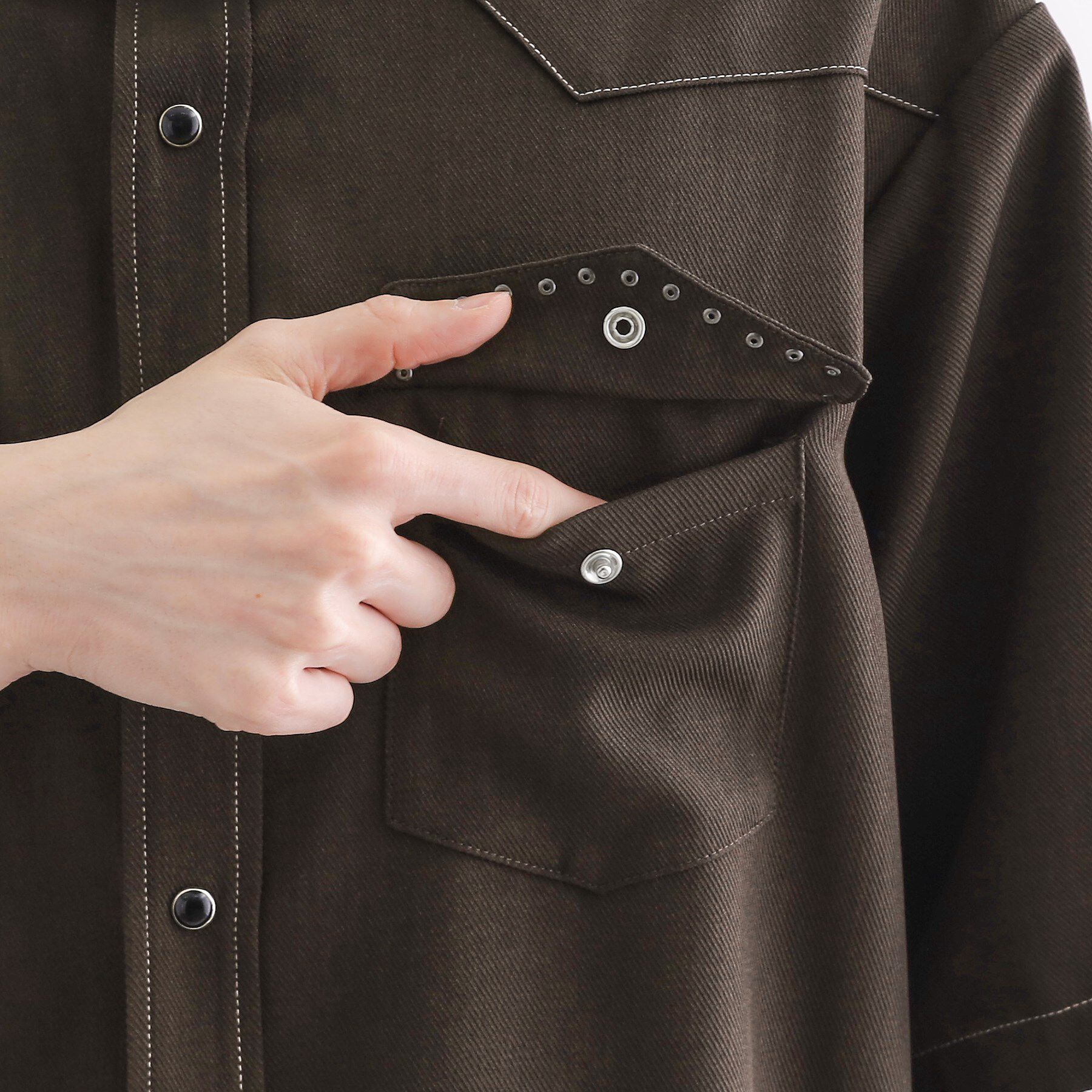 tk.TAKEO KIKUCHI「ウェスタンスタッズシャツ」|シャツ・ブラウス|