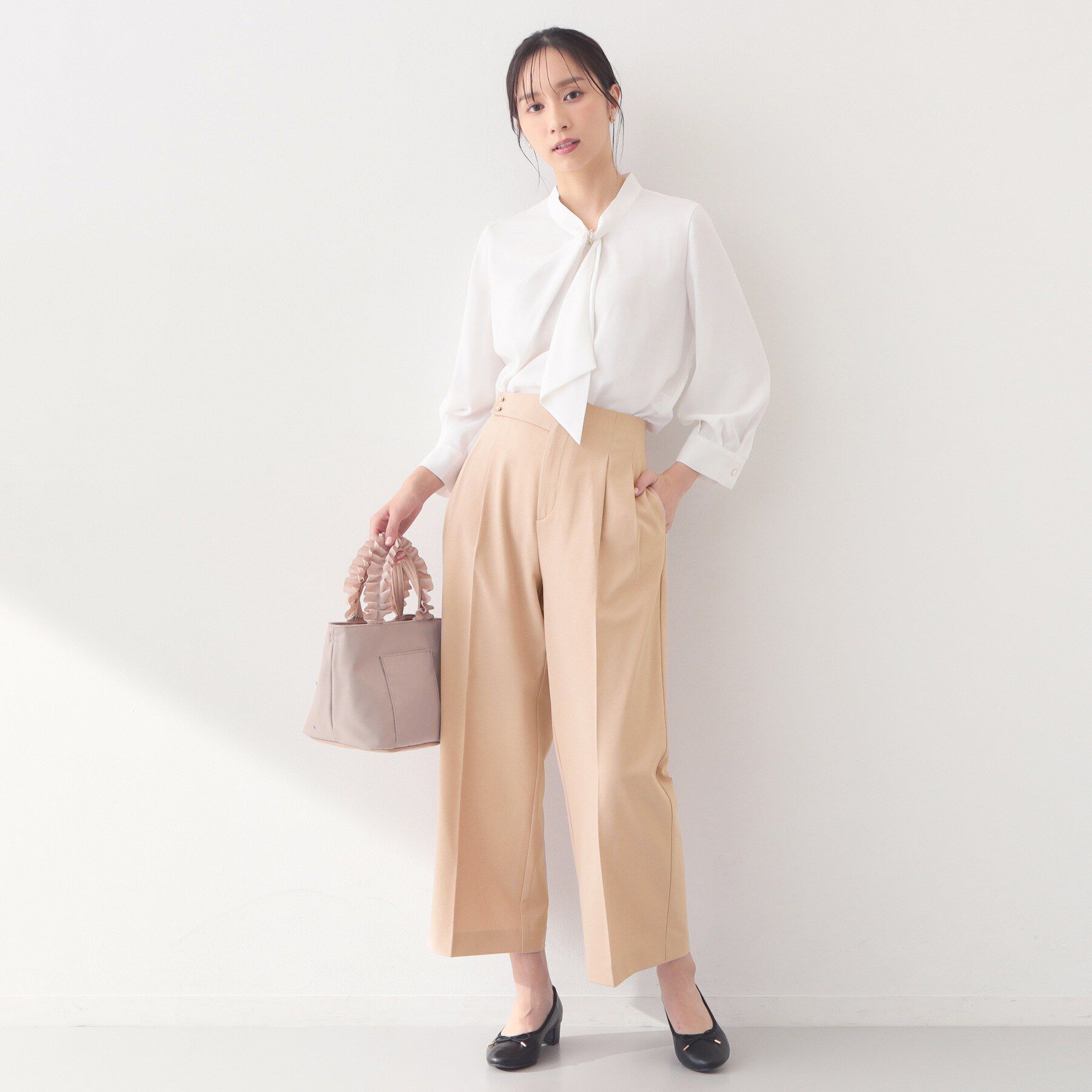 index「ストレッチ2タックワイドパンツ/セットアップ対応可【洗濯機OK/接触冷感/吸水速乾/防シワ】」|その他|