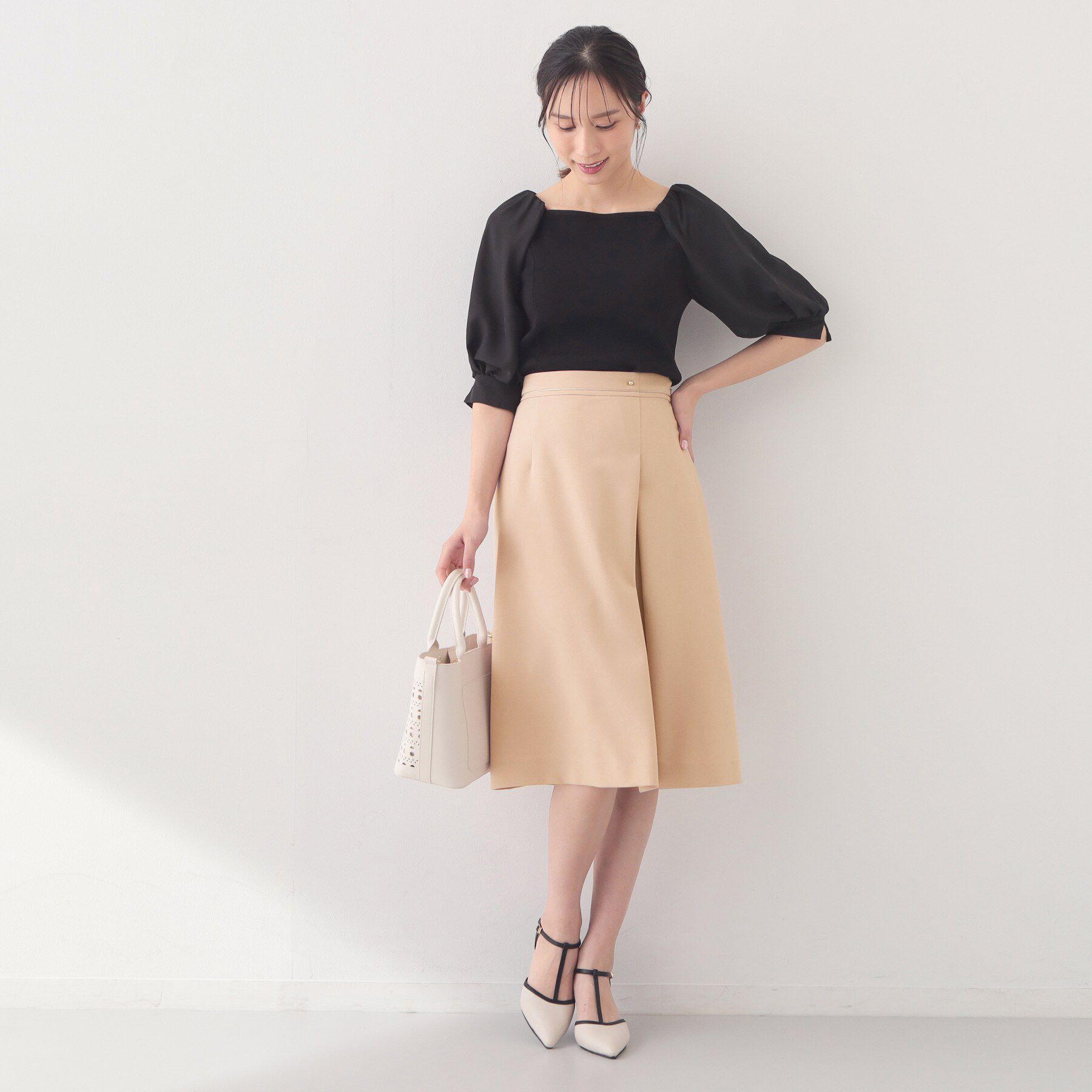 index「アシメタックAラインスカート/セットアップ対応可【洗濯機OK/防シワ】《XS～LL》」|スカート|
