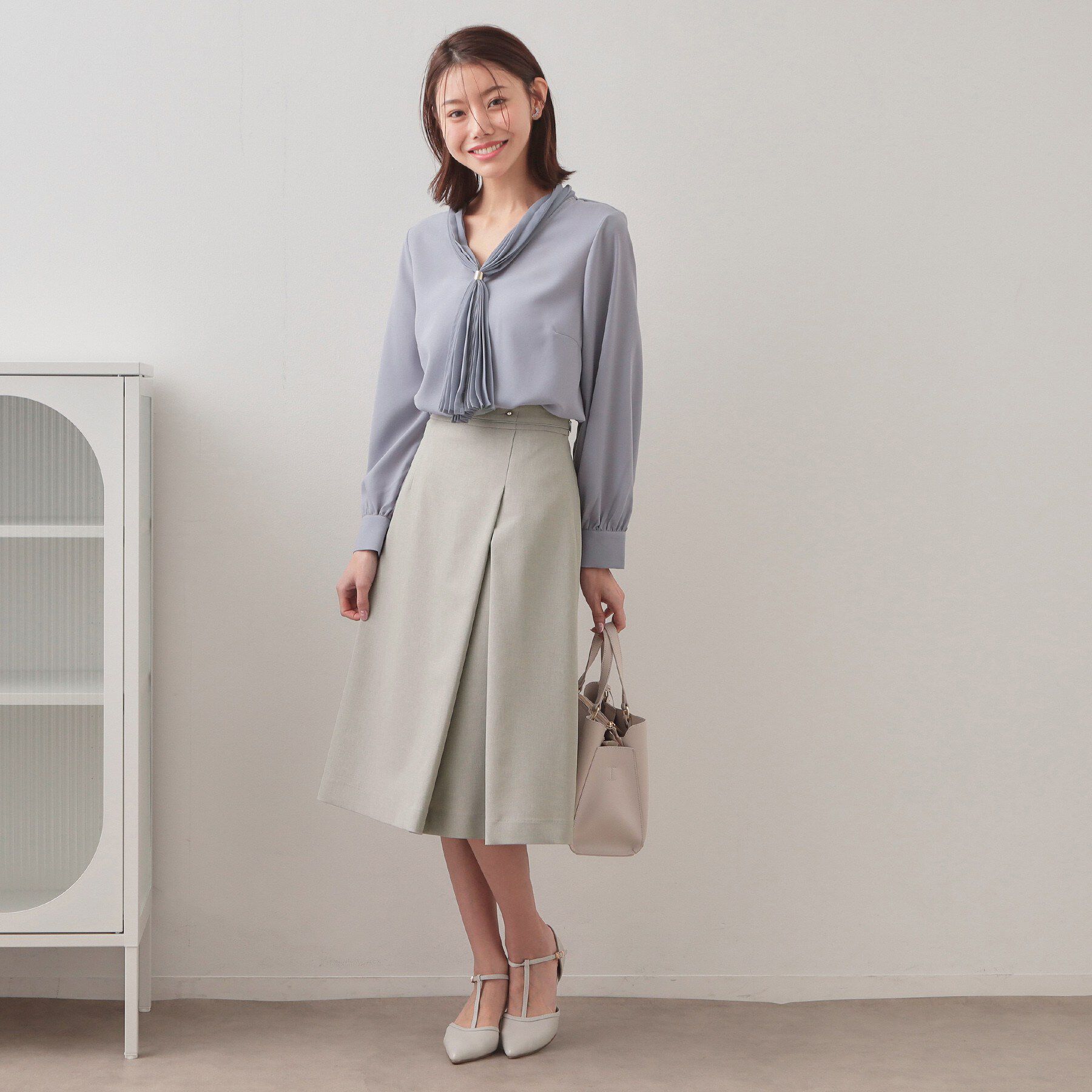 index「アシメタックAラインスカート/セットアップ対応可【洗濯機OK/防シワ】《XS～LL》」|スカート|