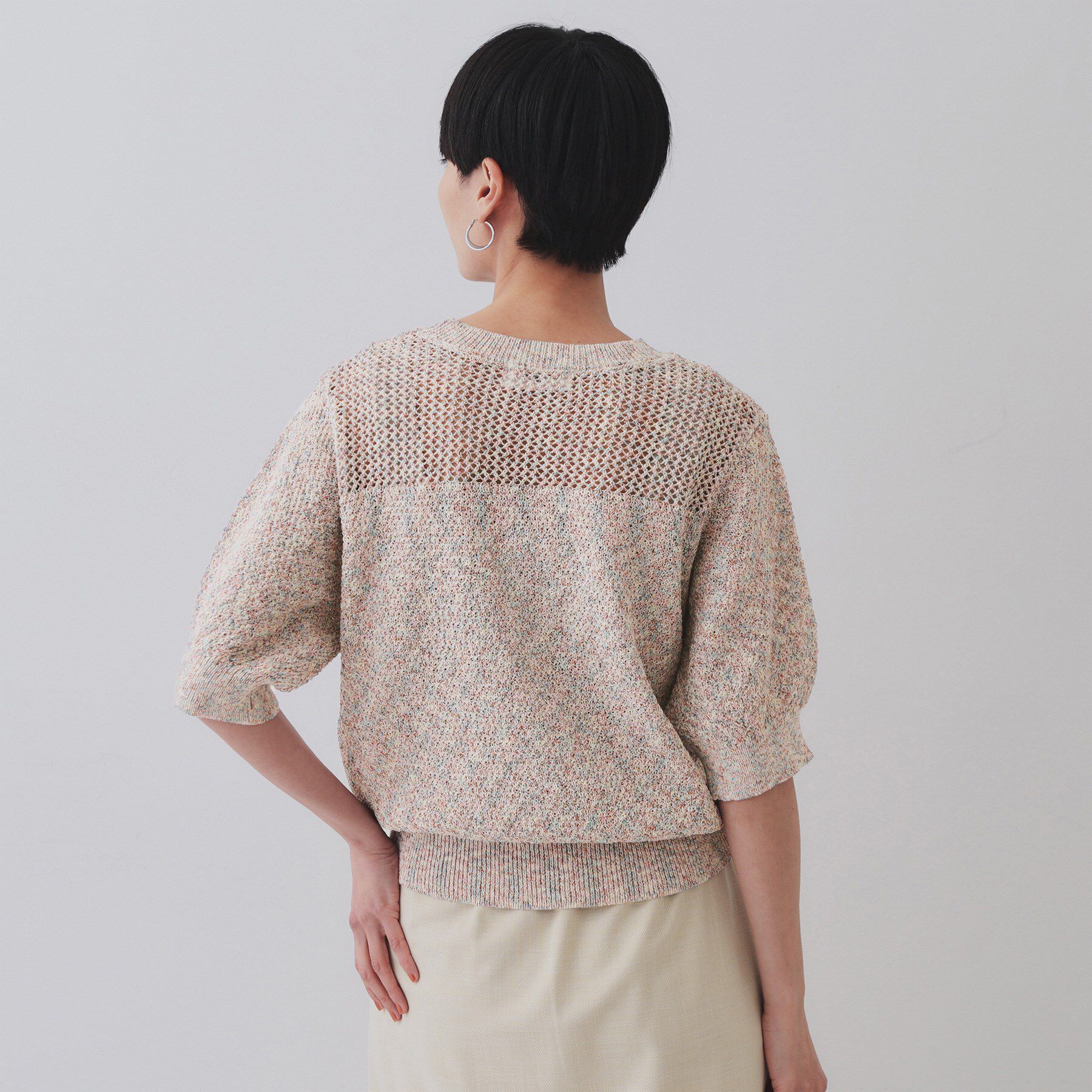 OPAQUE.CLIP「MIXヤーンカラーニット【洗濯機洗い可／抗ピル】」|ニット・セーター|