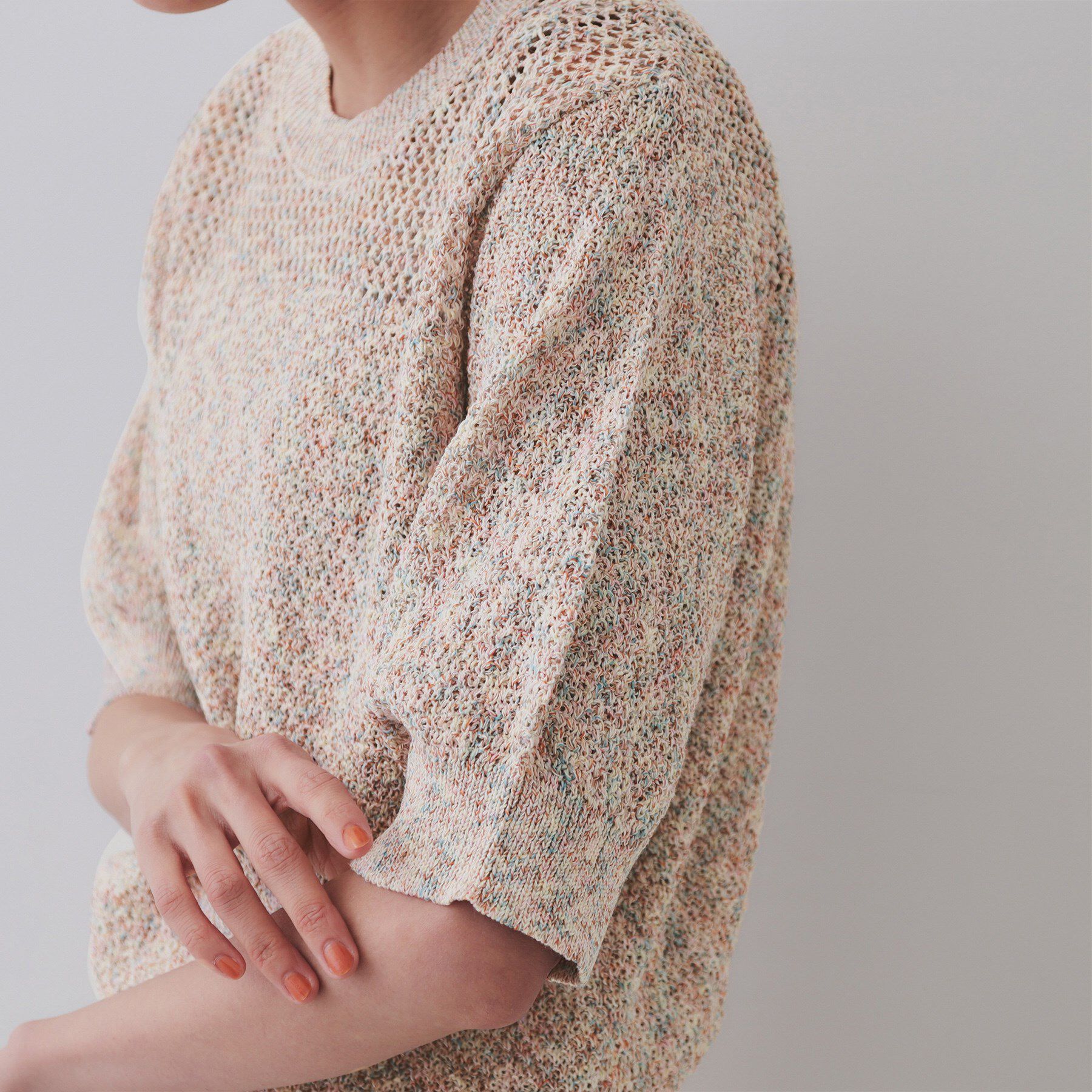 OPAQUE.CLIP「MIXヤーンカラーニット【洗濯機洗い可／抗ピル】」|ニット・セーター|