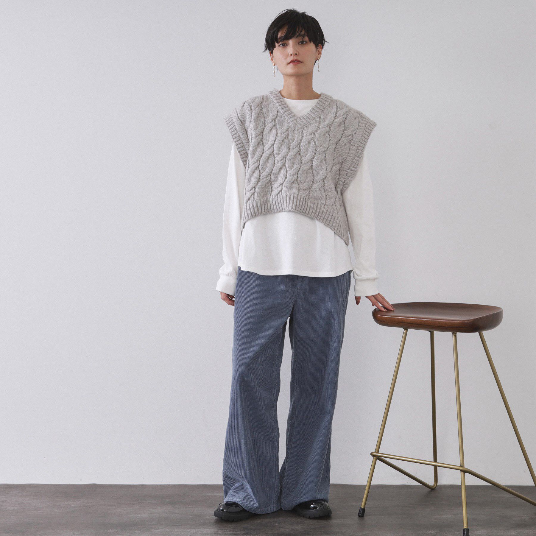 OPAQUE.CLIP「リラクシーロングTシャツ【洗濯機OK】」|Tシャツ・カットソー|