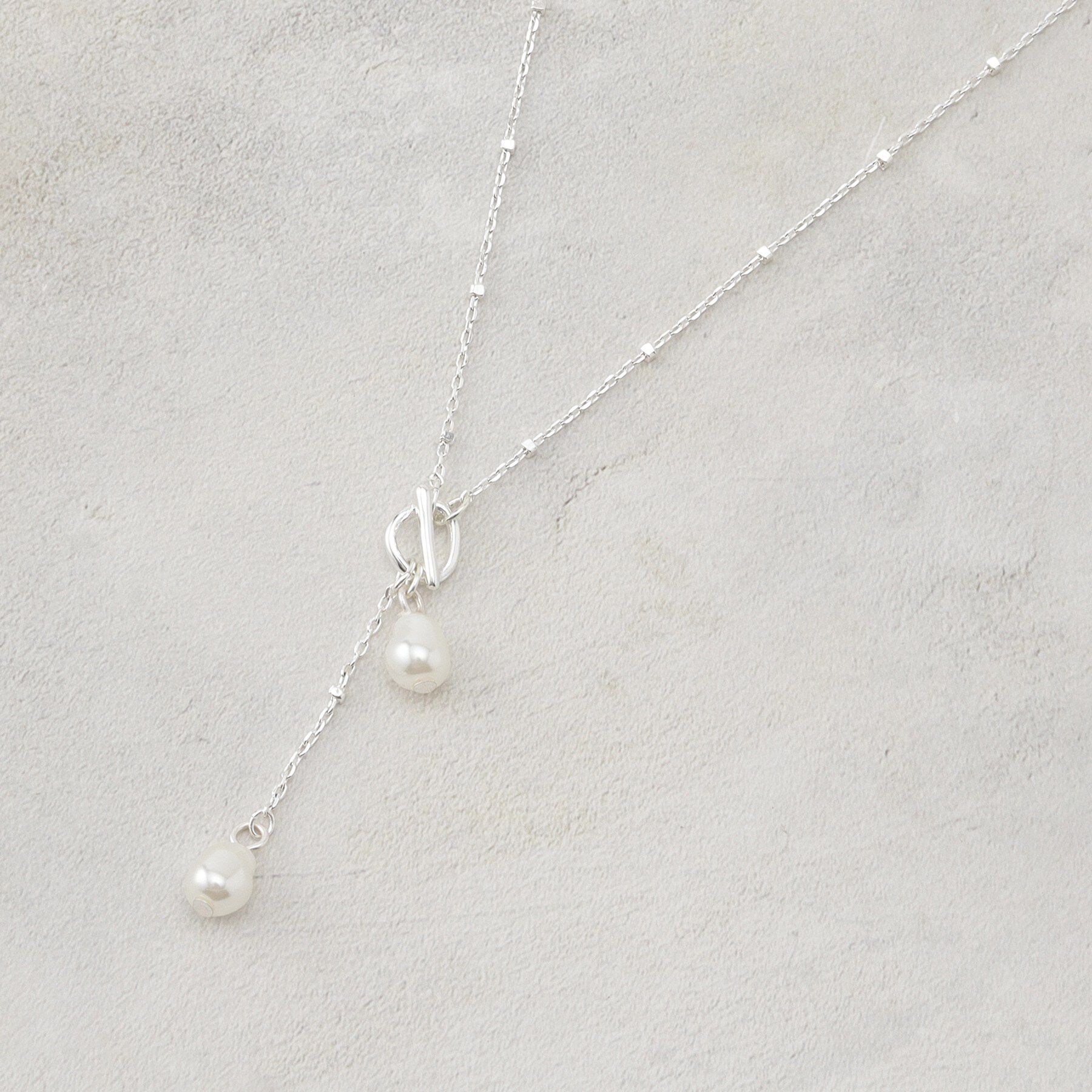 OPAQUE.CLIP「パール調デザインカラー トライアルネックレス」|ネックレス|シルバー(006)