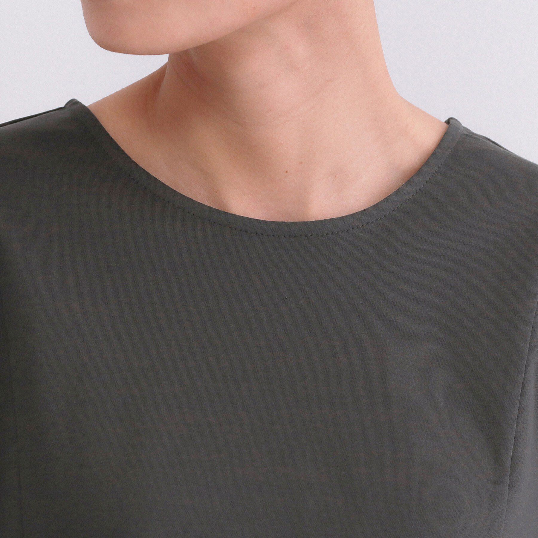 OPAQUE.CLIP「ペプラムドッキングカットソー【洗濯機OK】」|Tシャツ・カットソー|