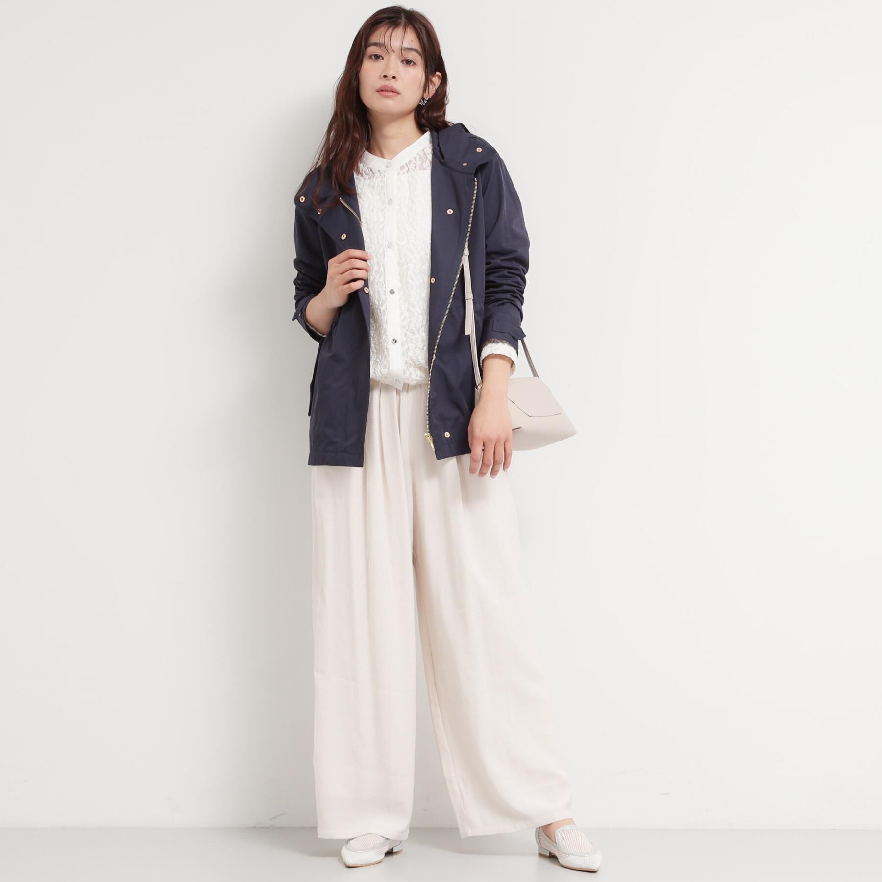 THE SHOP TK「【ウエスト調節可能ですっきり見え】フーデットブルゾン/洗える」|ブルゾン・スタジャン|