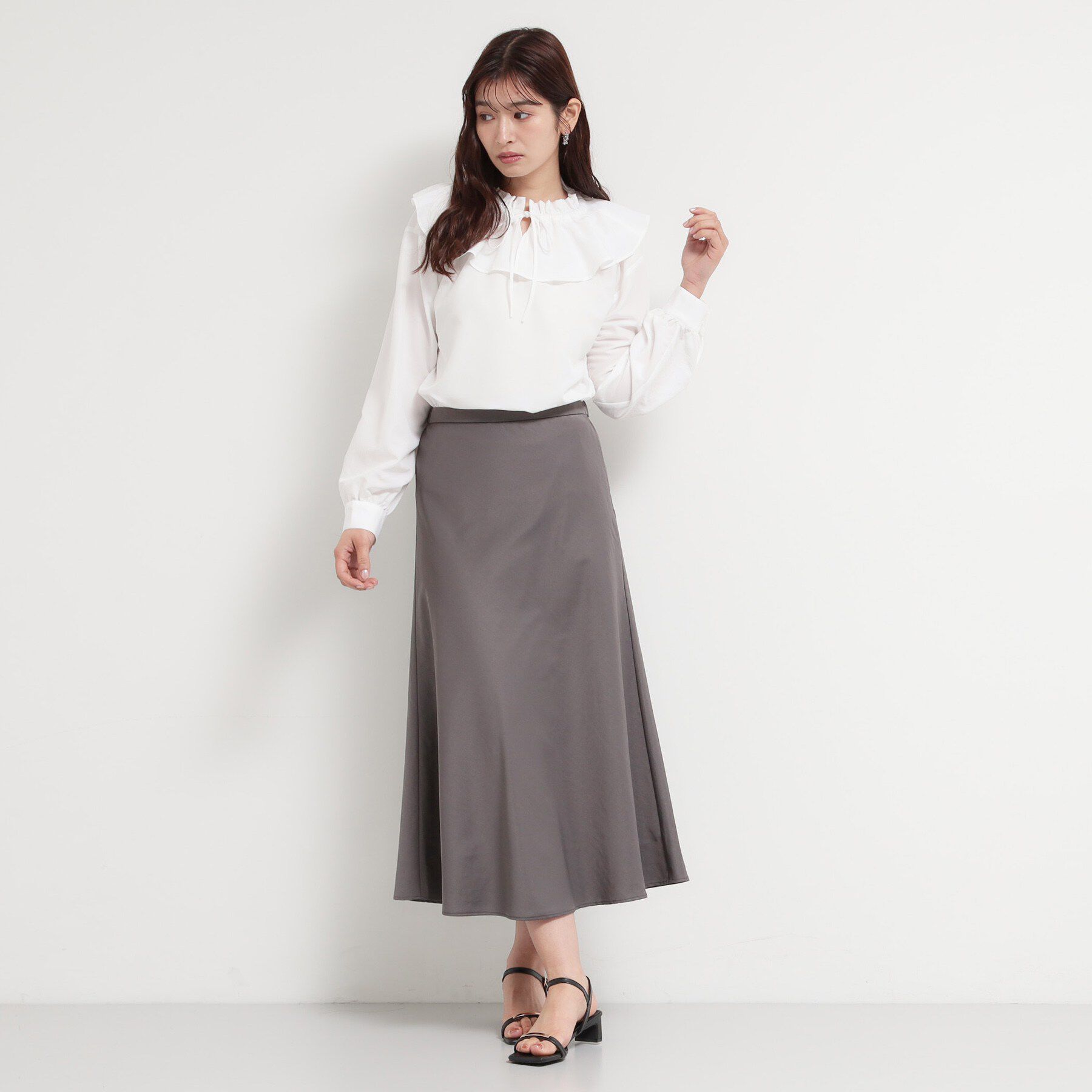 THE SHOP TK「エアリーフリルブラウス」|シャツ・ブラウス|