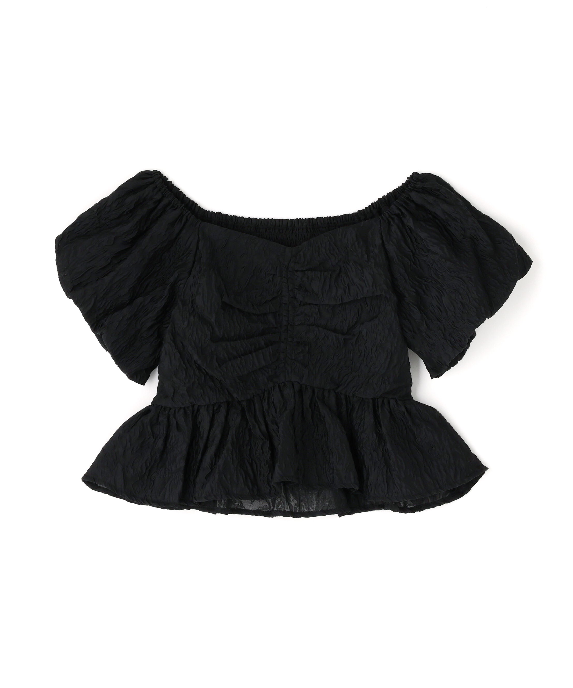  「ジャガードクロップドブラウス」|シャツ・ブラウス|