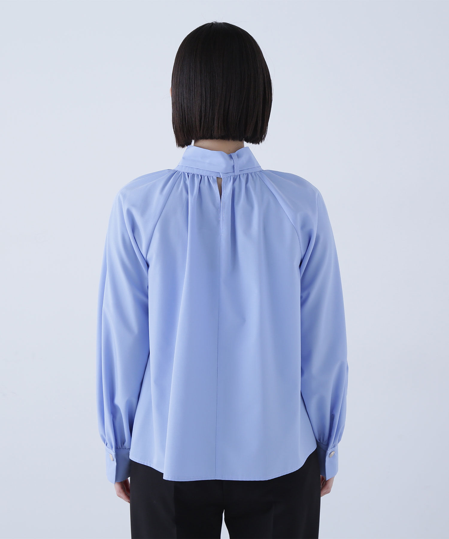  「ハイネックリボンボウブラウス」|シャツ・ブラウス|