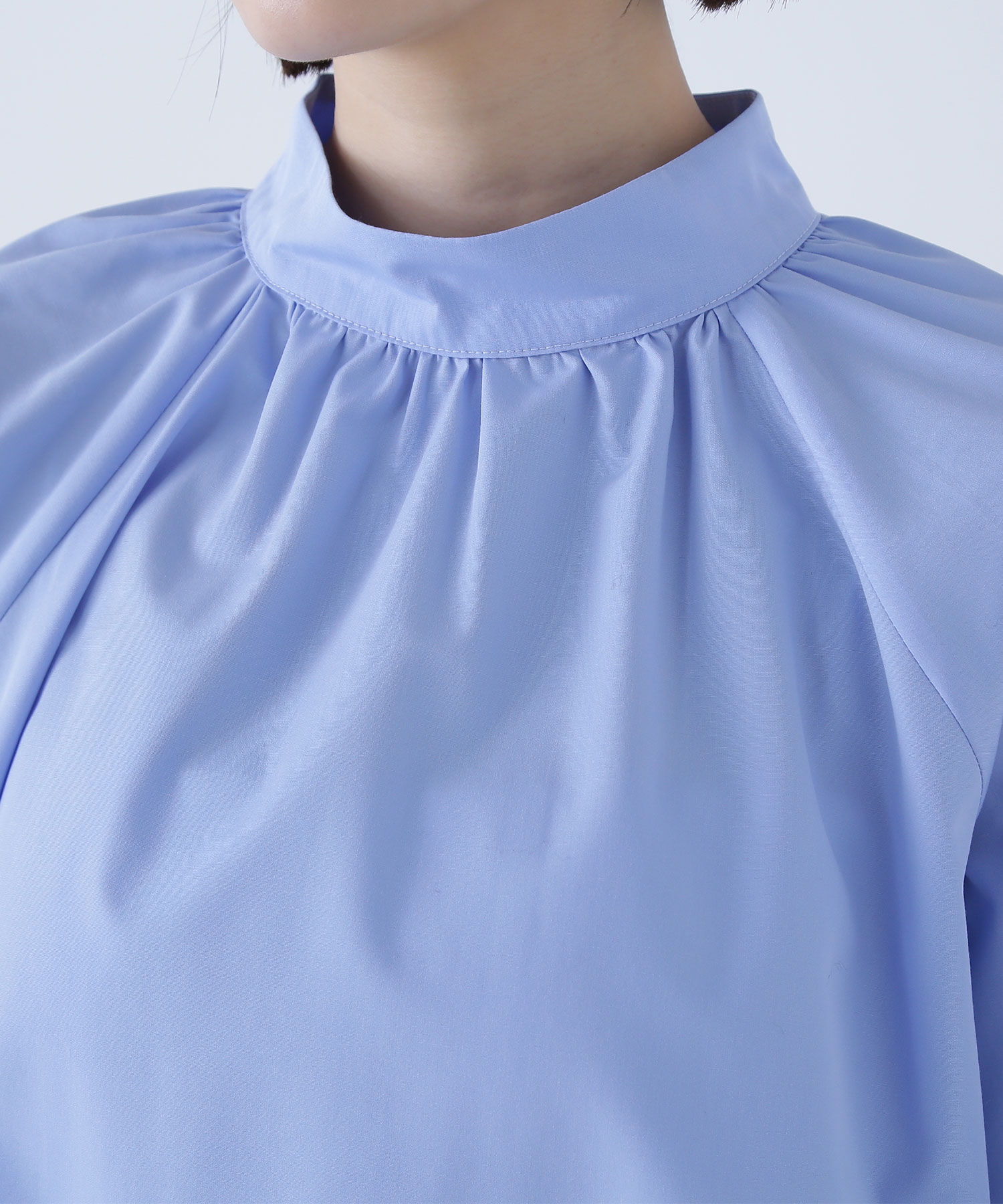  「ハイネックリボンボウブラウス」|シャツ・ブラウス|