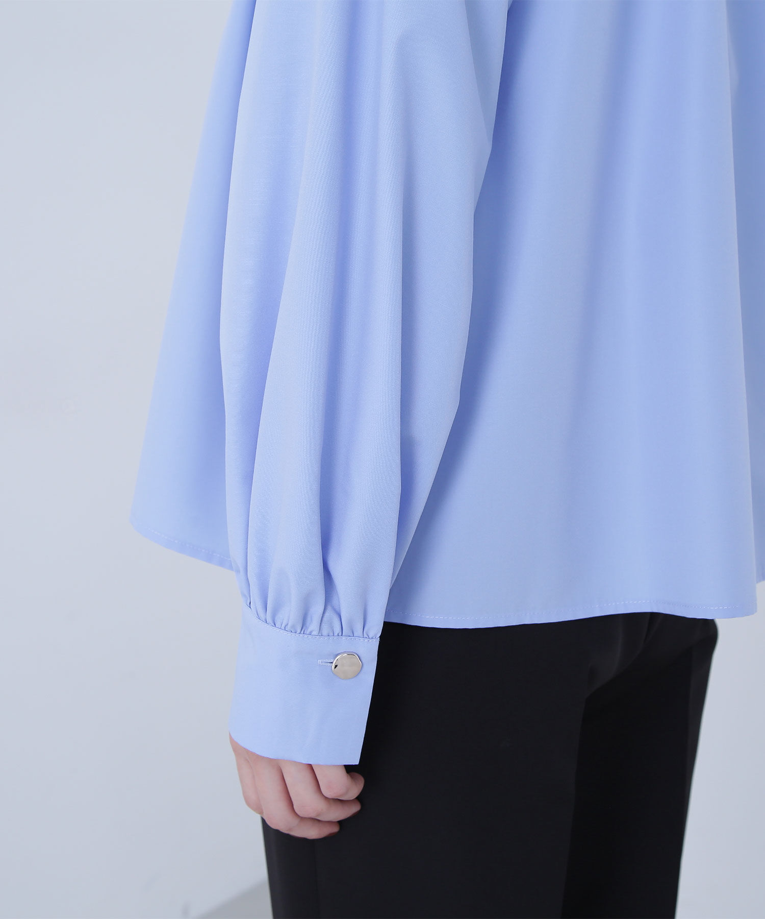  「ハイネックリボンボウブラウス」|シャツ・ブラウス|