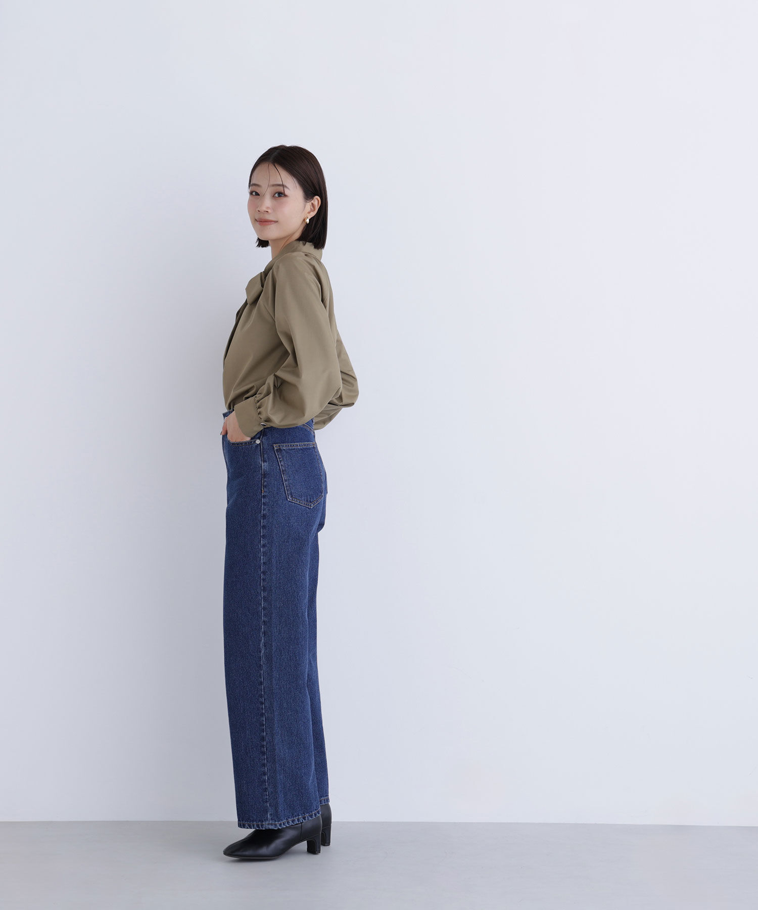  「ハイネックリボンボウブラウス」|シャツ・ブラウス|