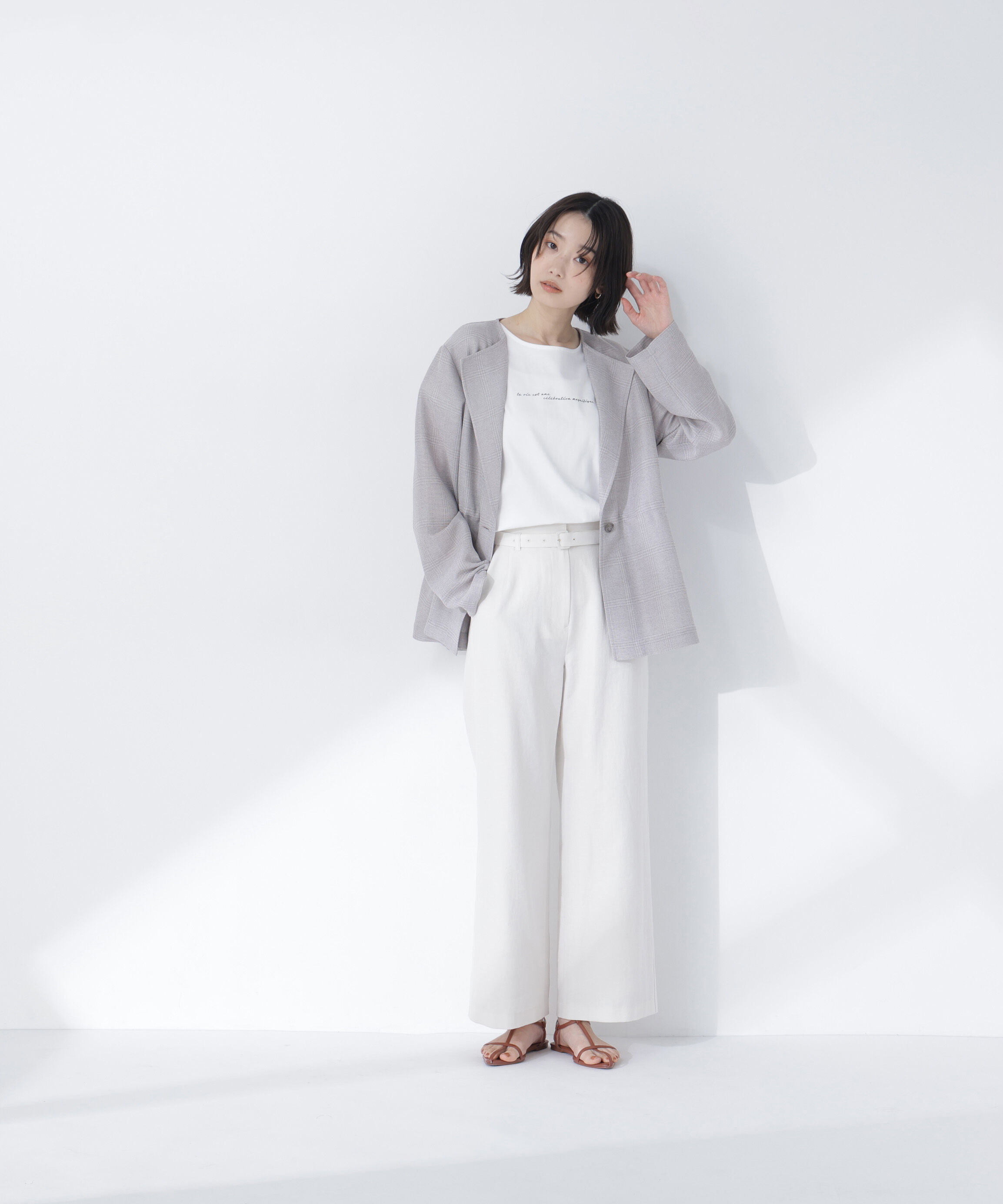  「切替スリーブロゴTシャツ」|Tシャツ・カットソー|