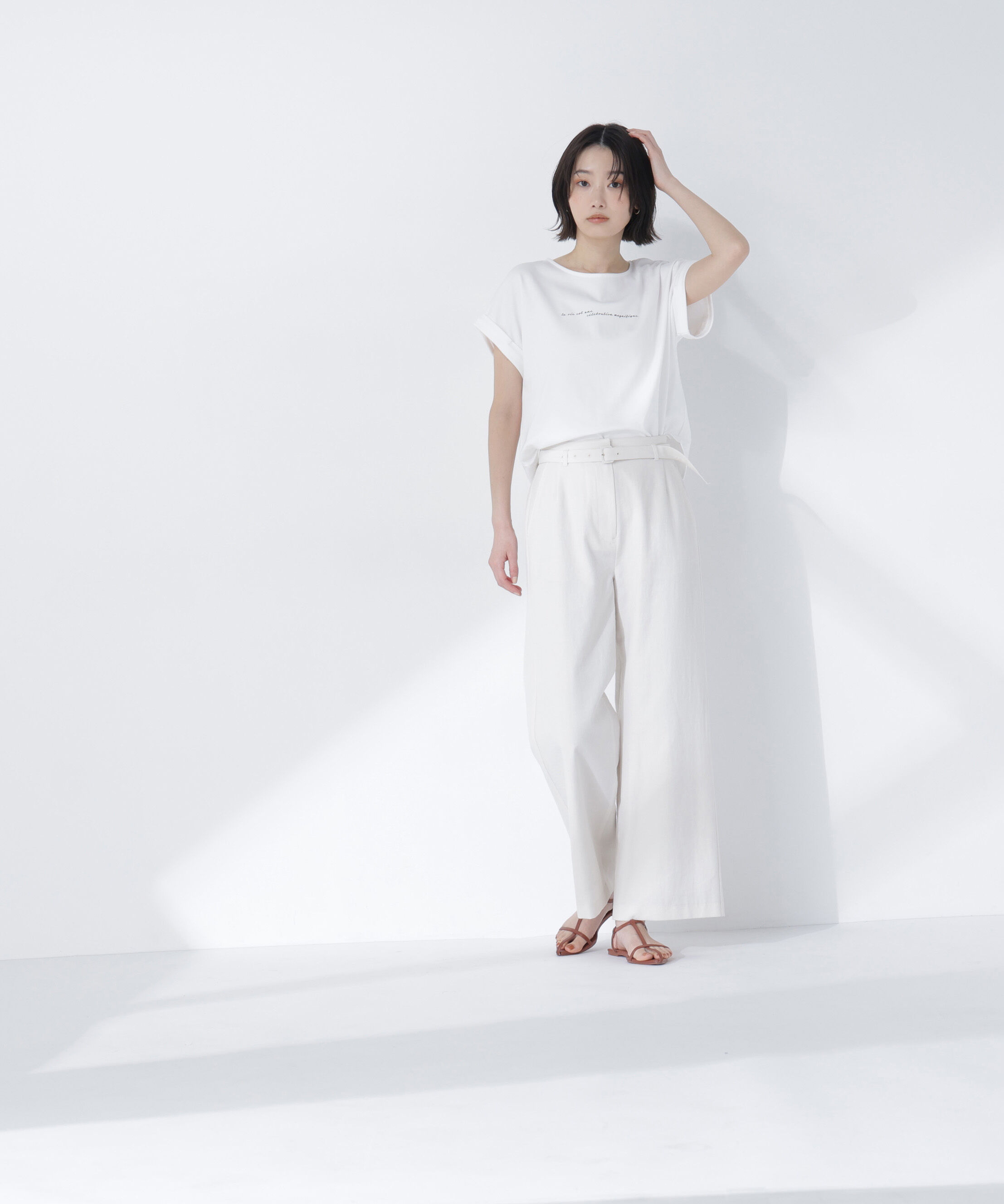  「切替スリーブロゴTシャツ」|Tシャツ・カットソー|