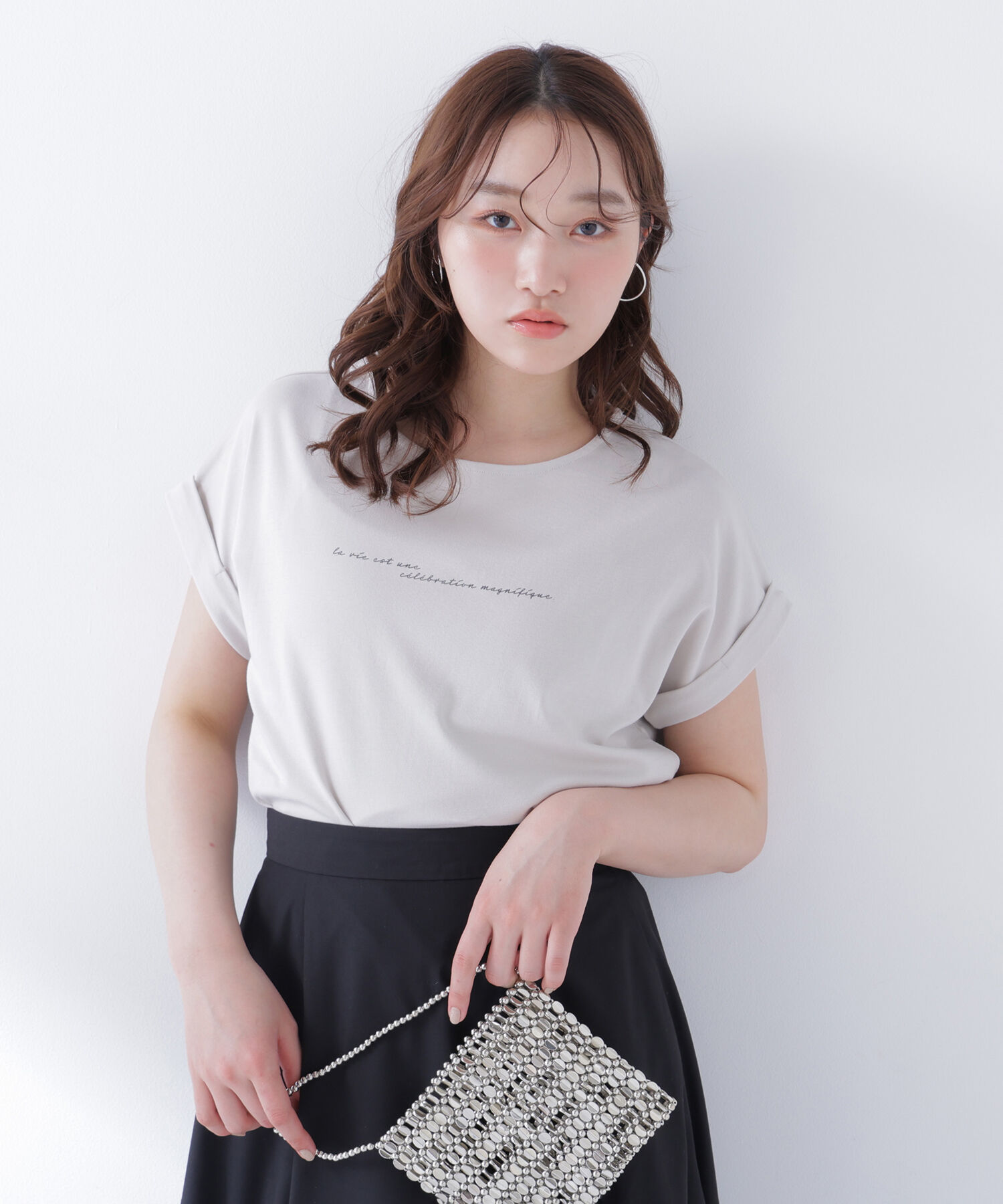  「切替スリーブロゴTシャツ」|Tシャツ・カットソー|