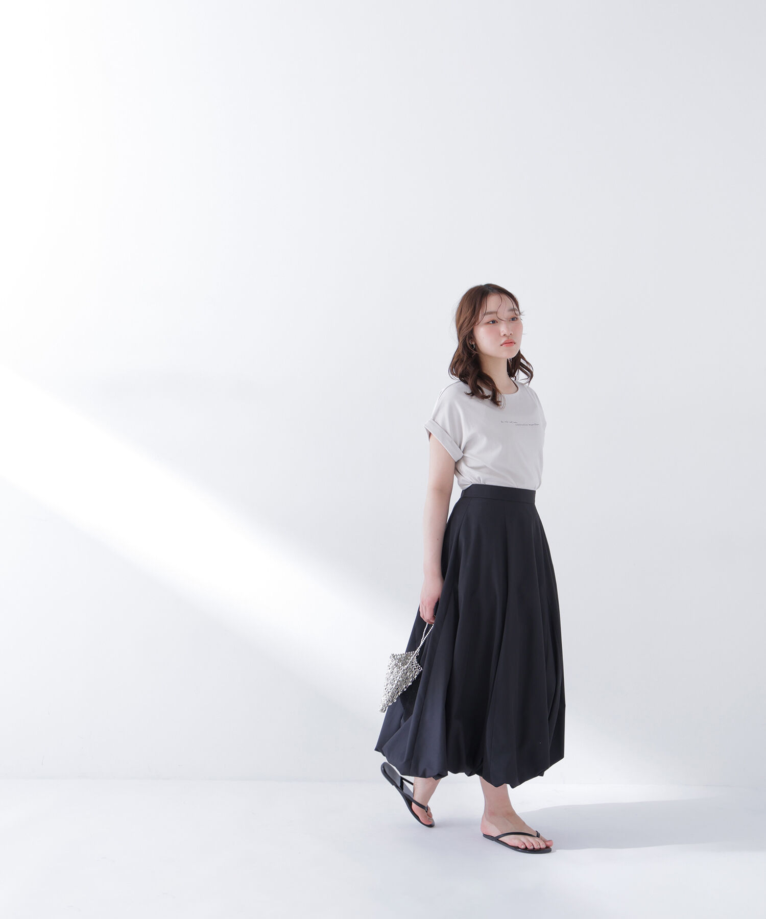  「切替スリーブロゴTシャツ」|Tシャツ・カットソー|