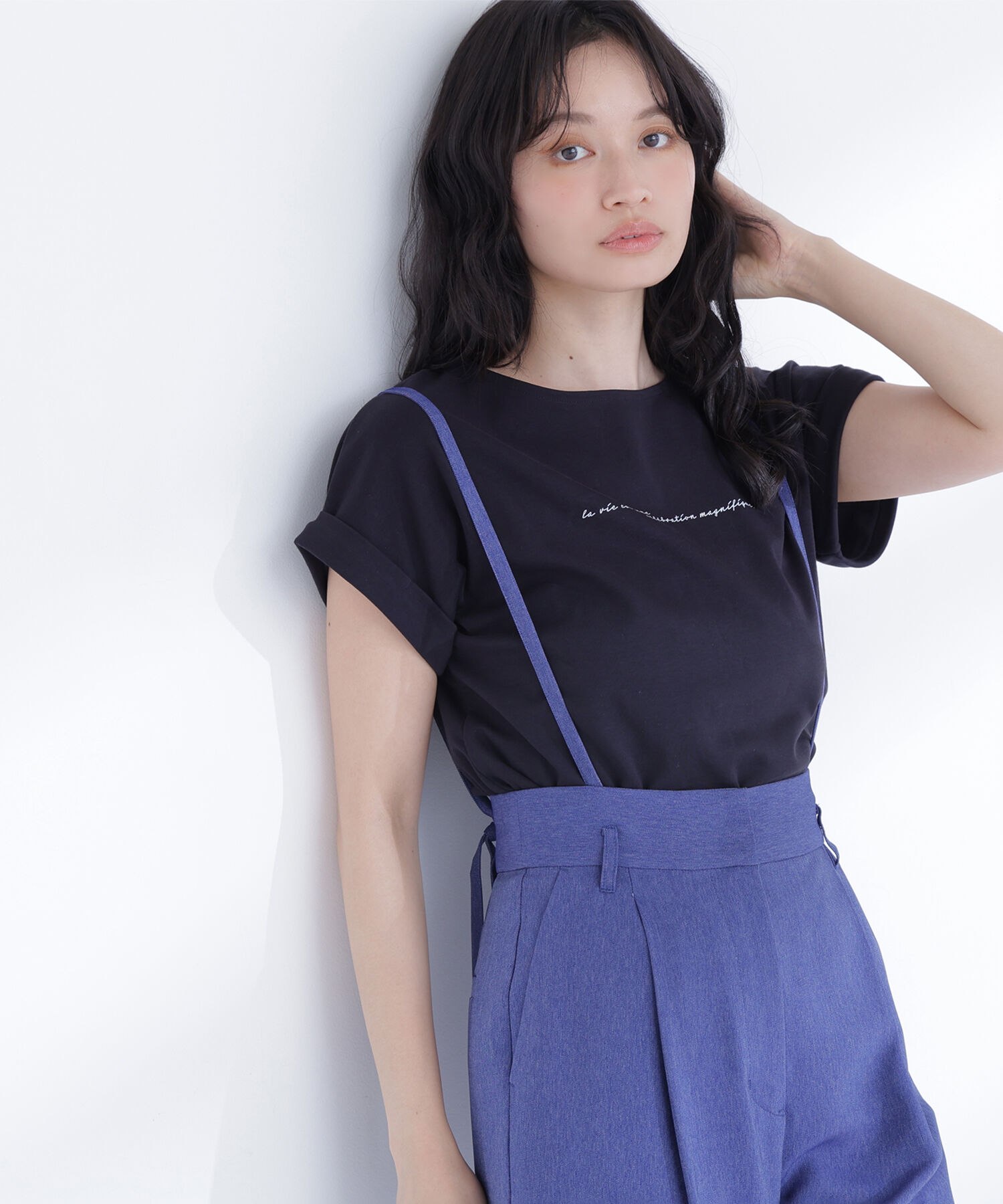  「切替スリーブロゴTシャツ」|Tシャツ・カットソー|