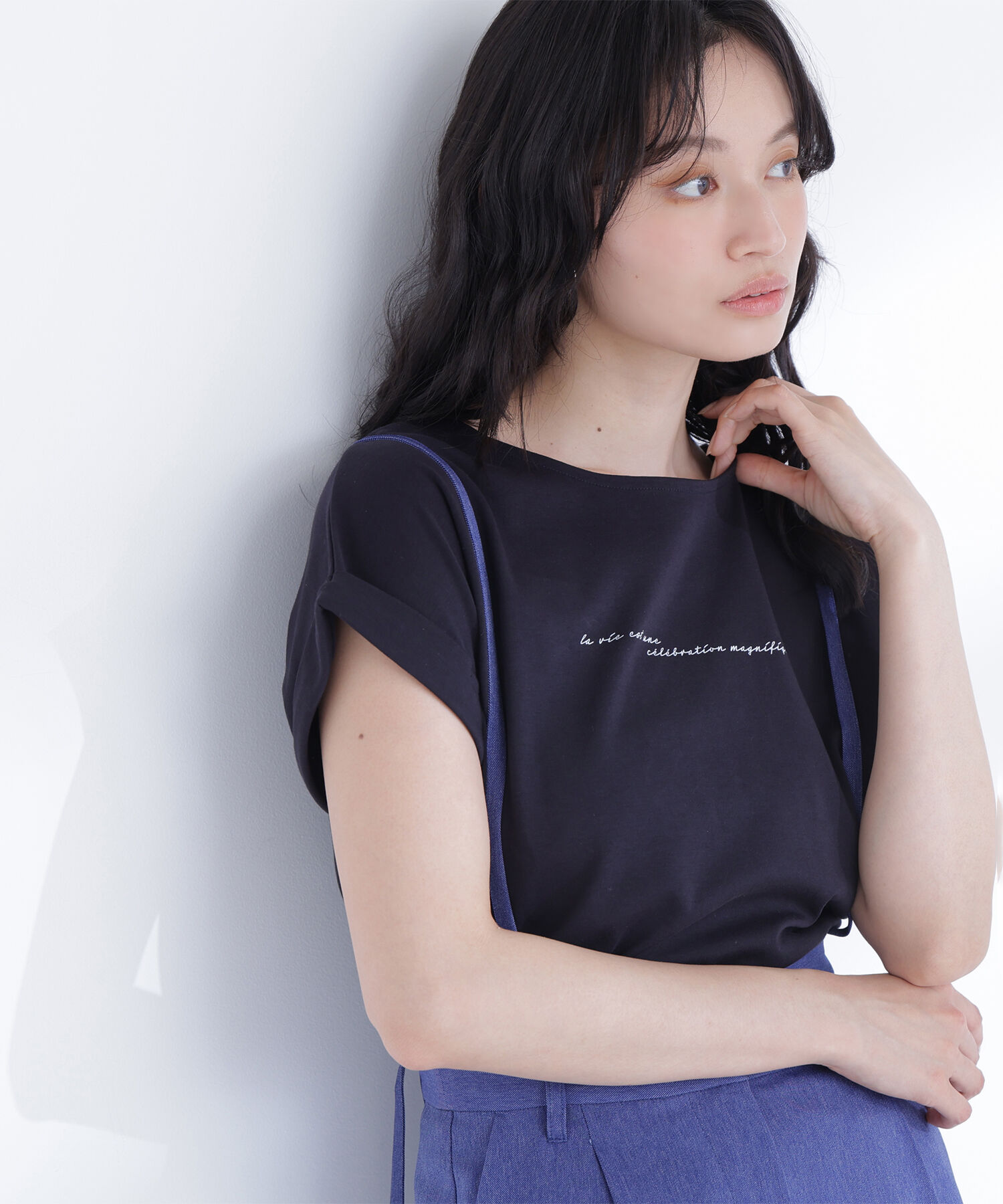  「切替スリーブロゴTシャツ」|Tシャツ・カットソー|