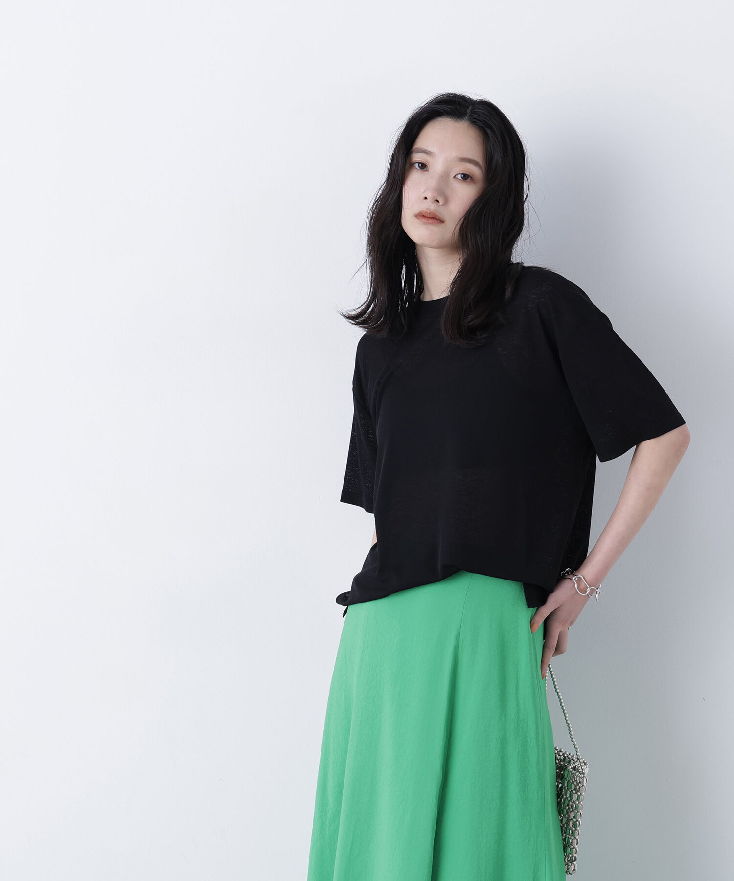  「〈N.〉スラブ天竺カットソー半袖」|Tシャツ・カットソー|