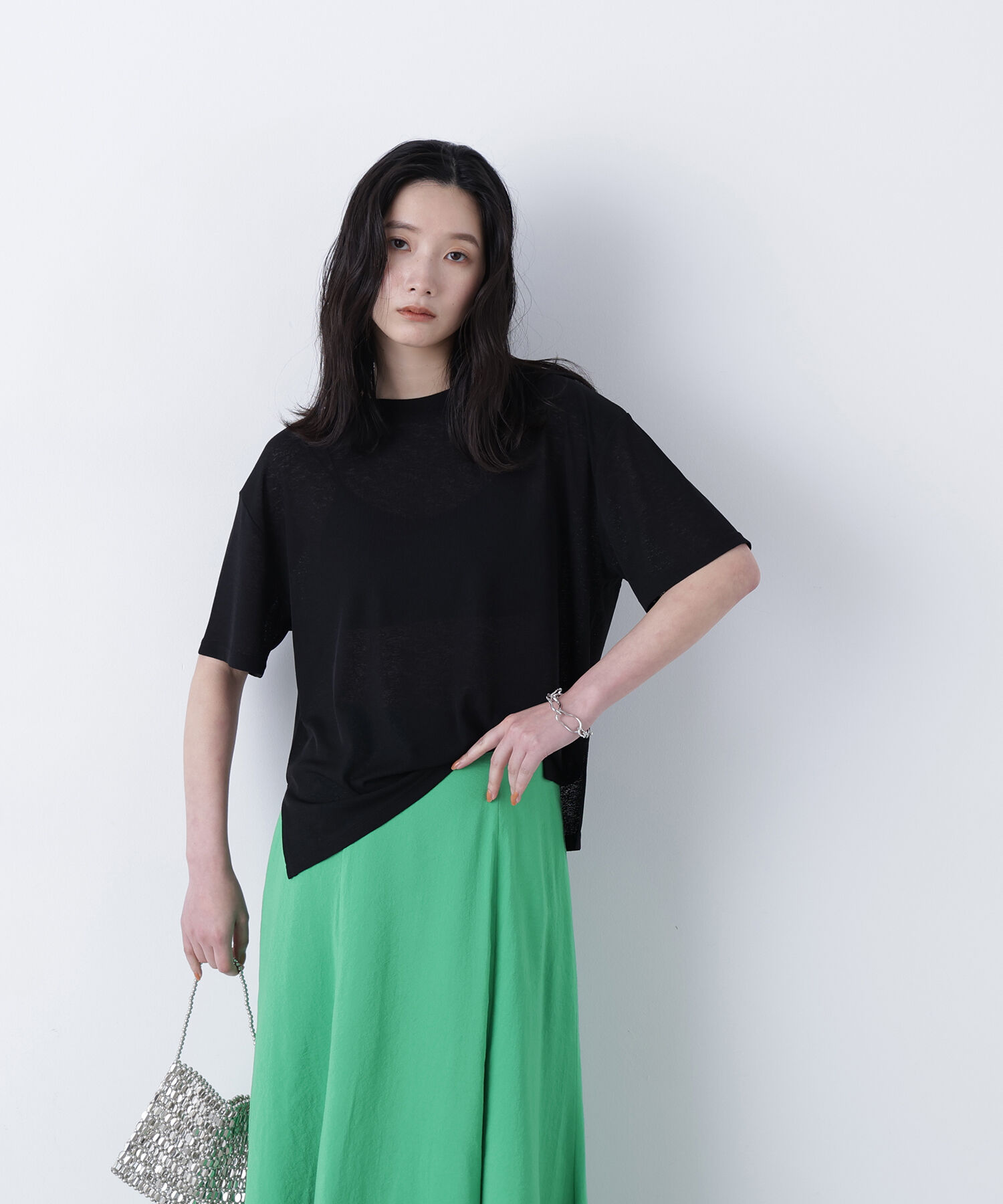  「〈N.〉スラブ天竺カットソー半袖」|Tシャツ・カットソー|