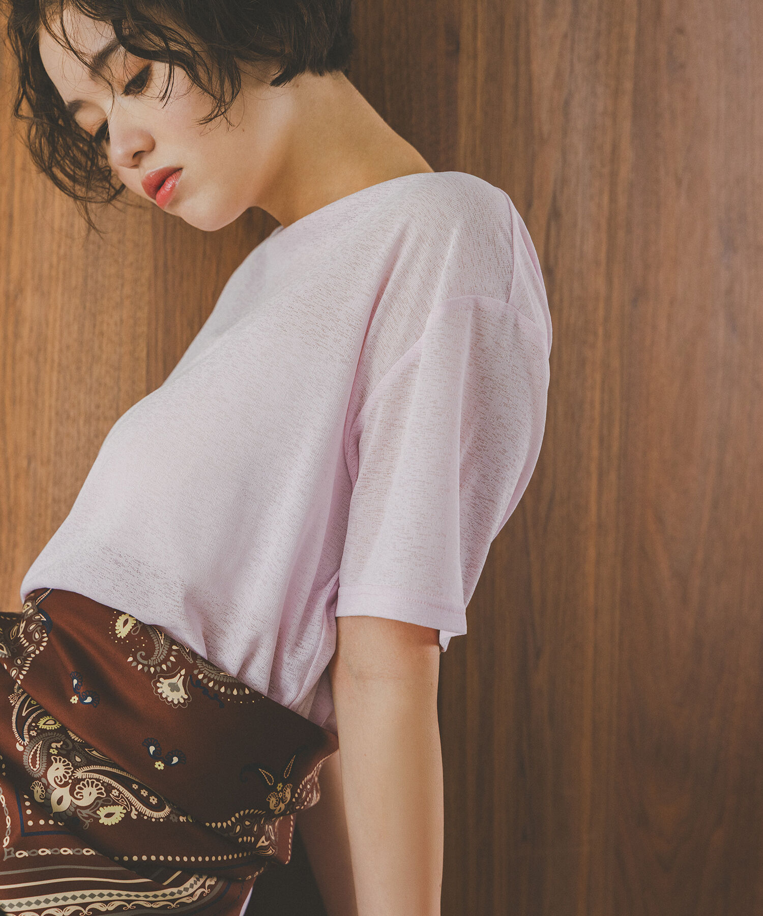  「〈N.〉スラブ天竺カットソー半袖」|Tシャツ・カットソー|