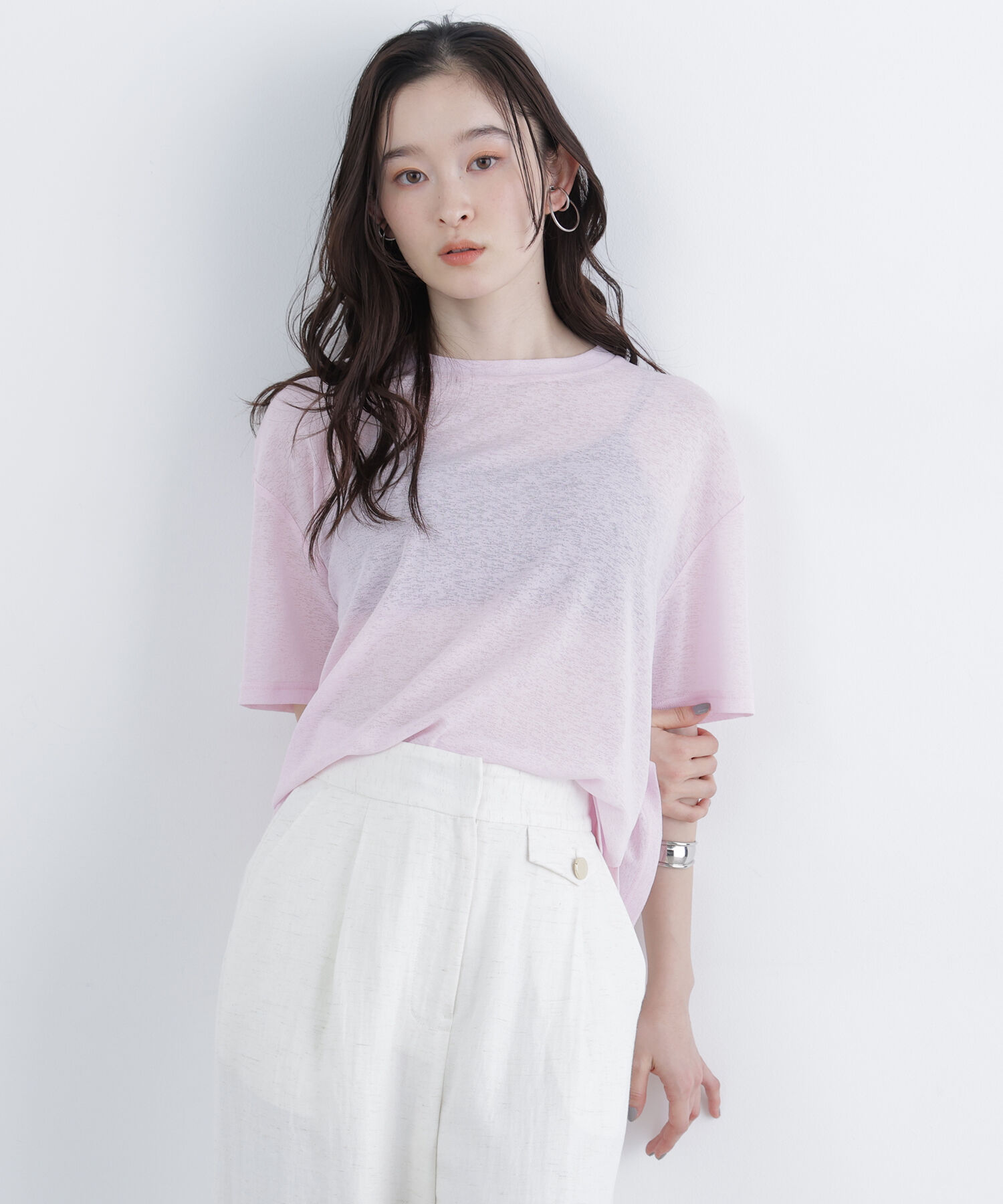  「〈N.〉スラブ天竺カットソー半袖」|Tシャツ・カットソー|