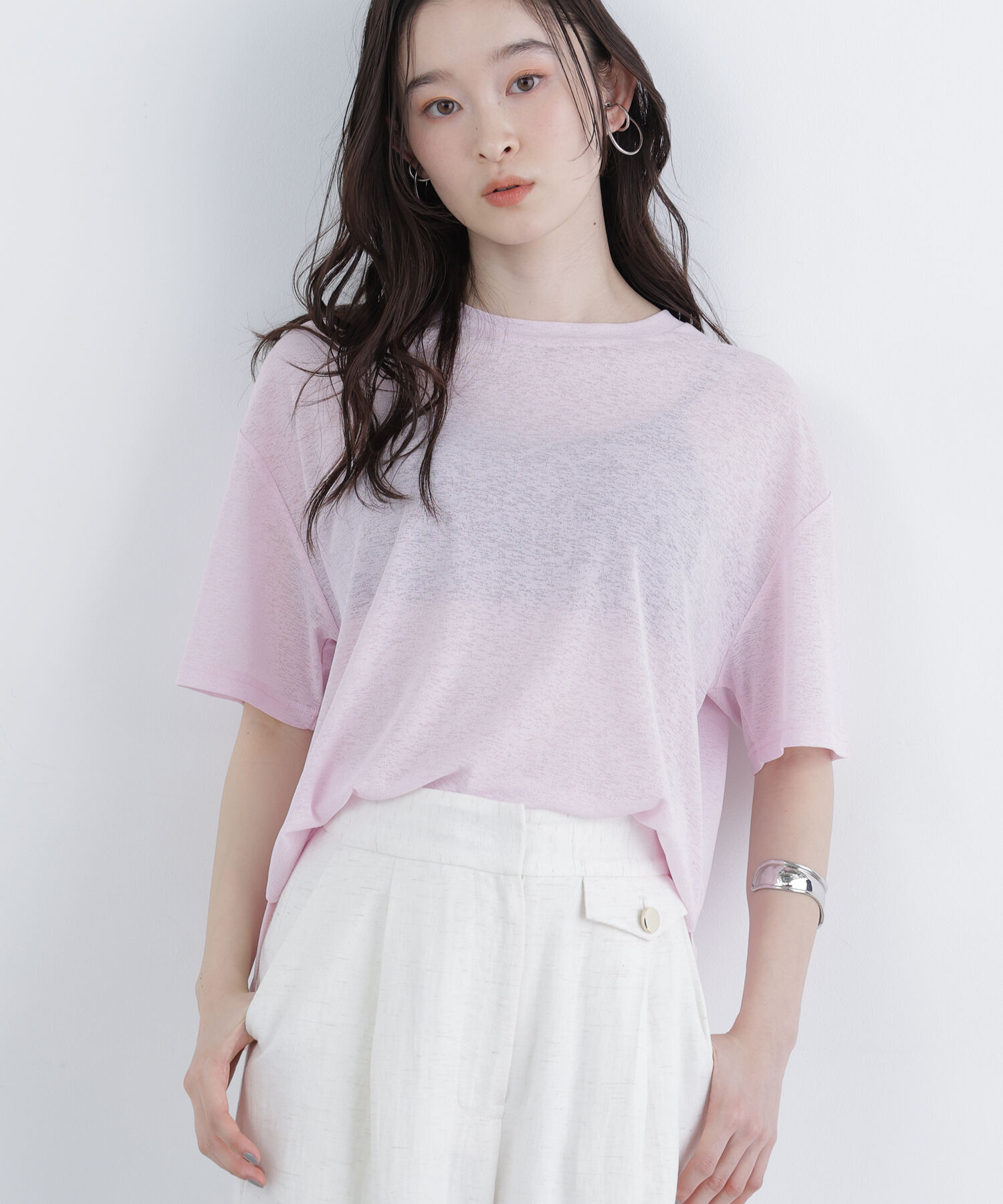  「〈N.〉スラブ天竺カットソー半袖」|Tシャツ・カットソー|