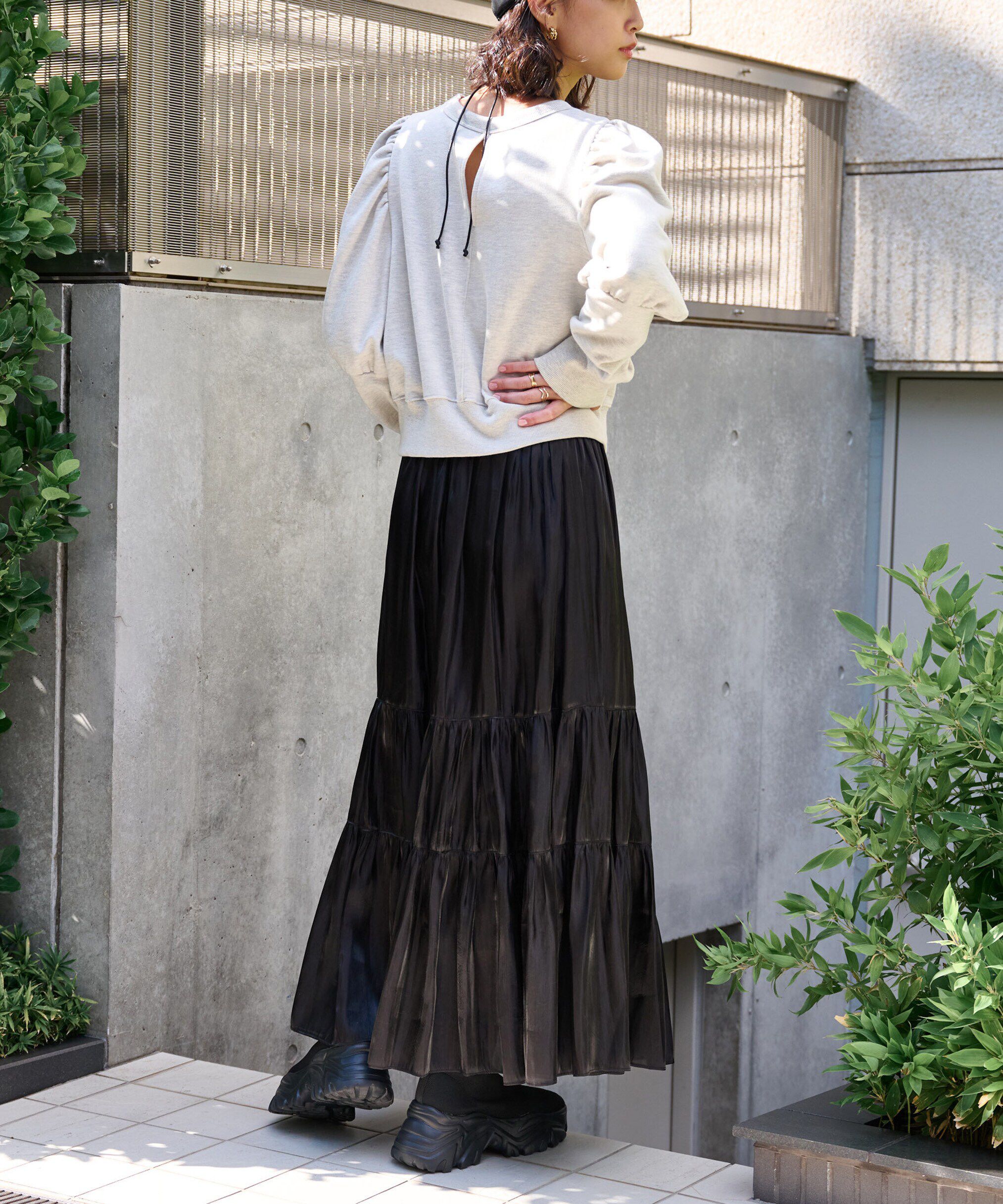  「シャイニーティアードスカート」|スカート|