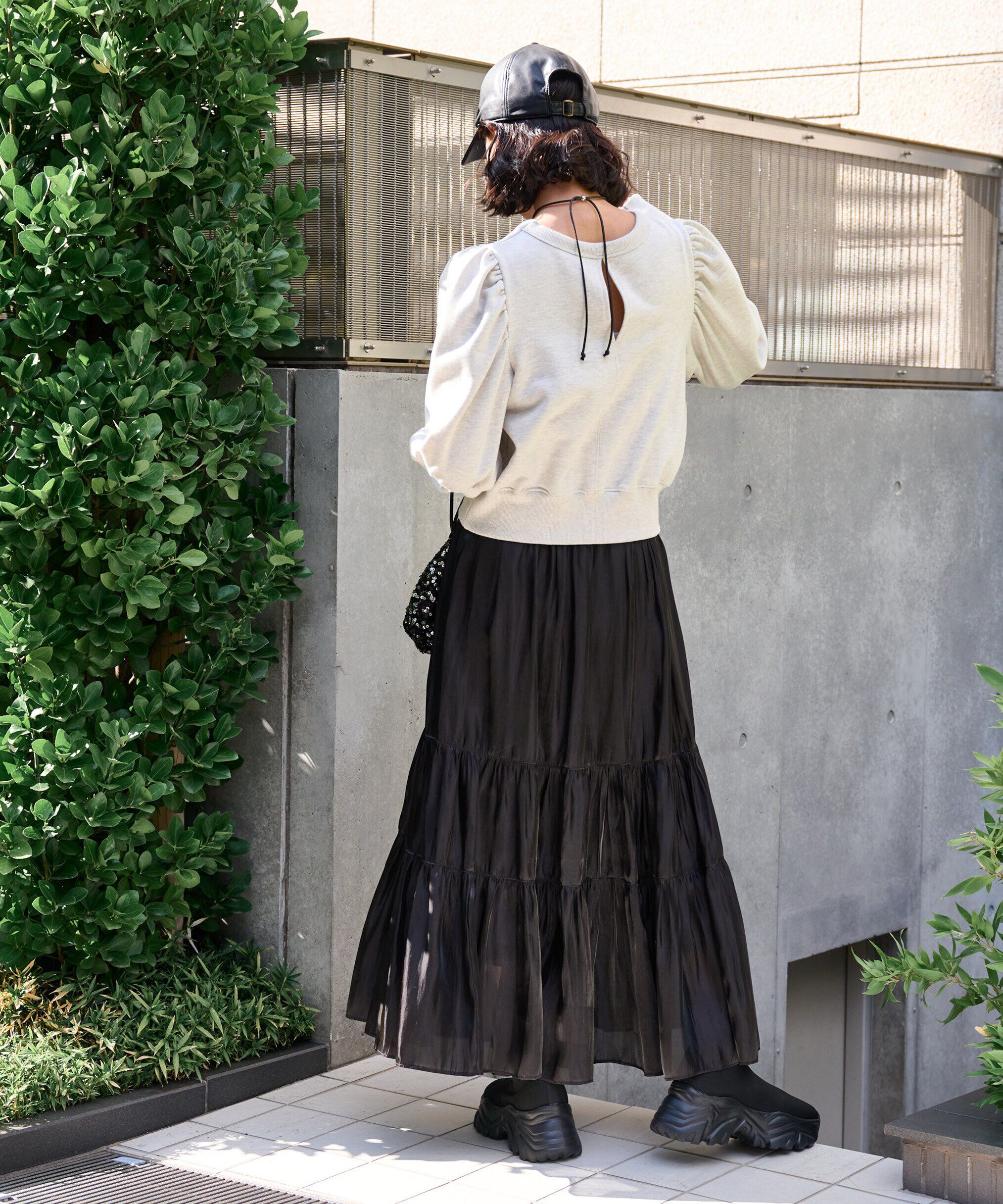  「シャイニーティアードスカート」|スカート|