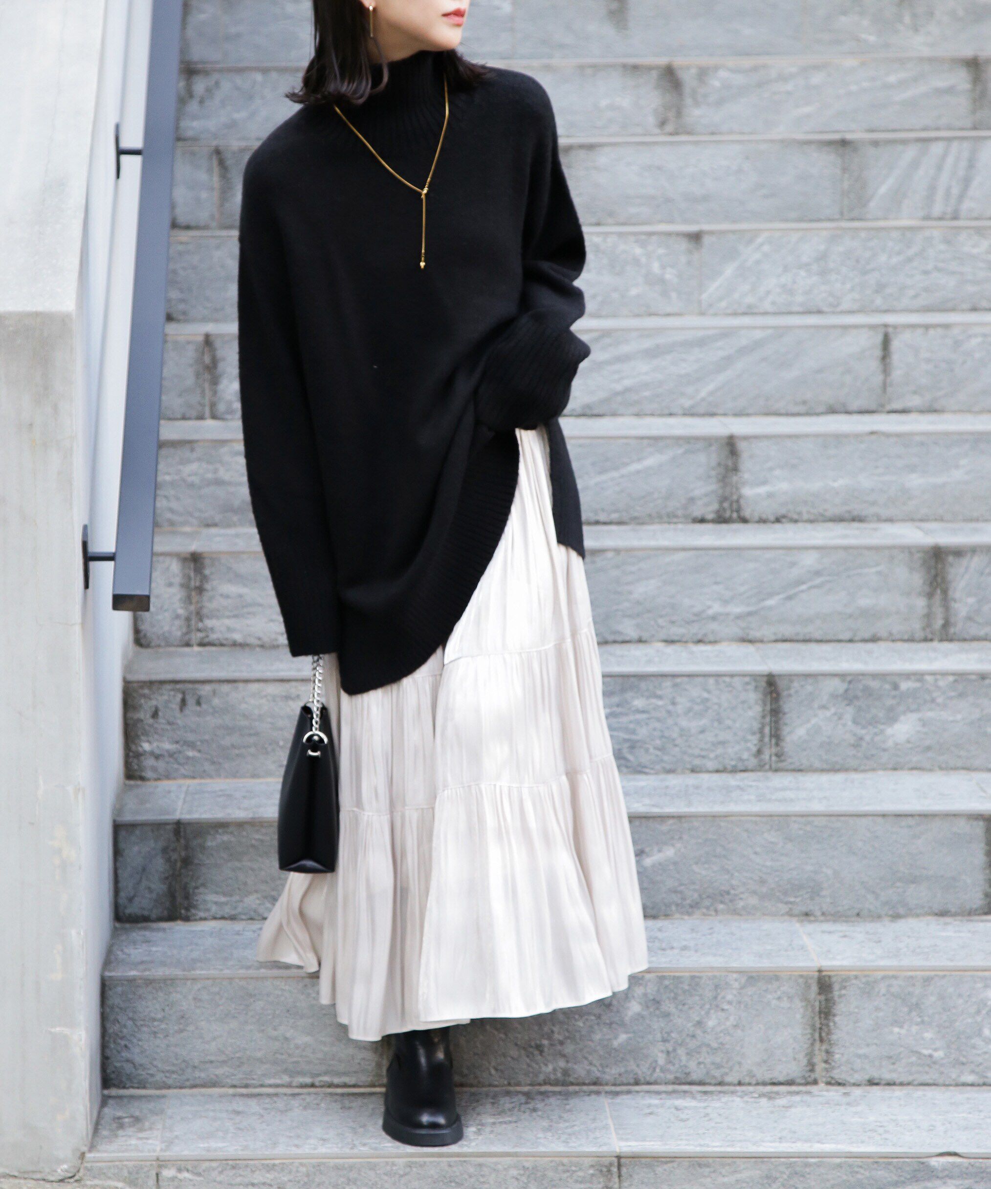  「シャイニーティアードスカート」|スカート|