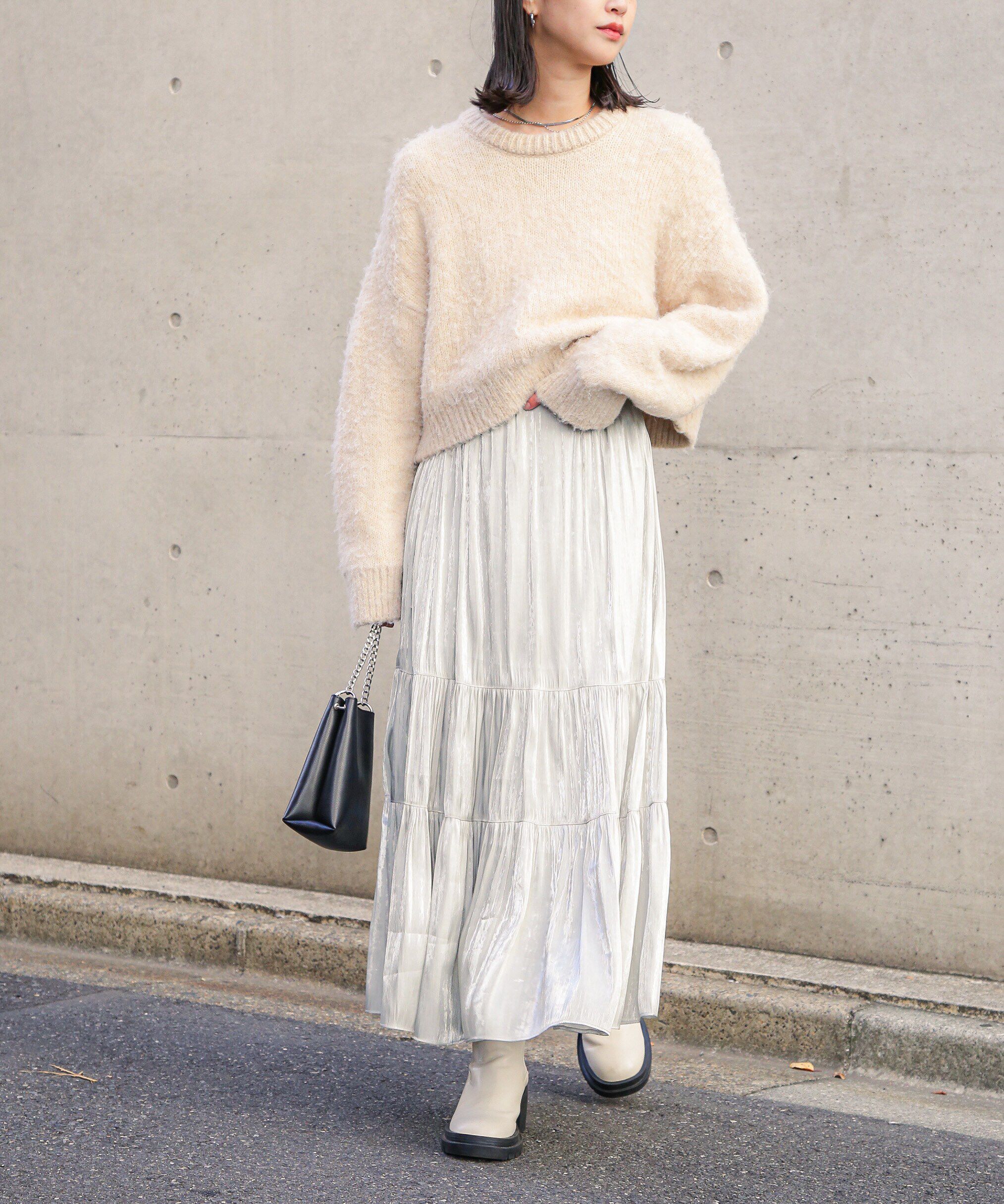  「シャイニーティアードスカート」|スカート|