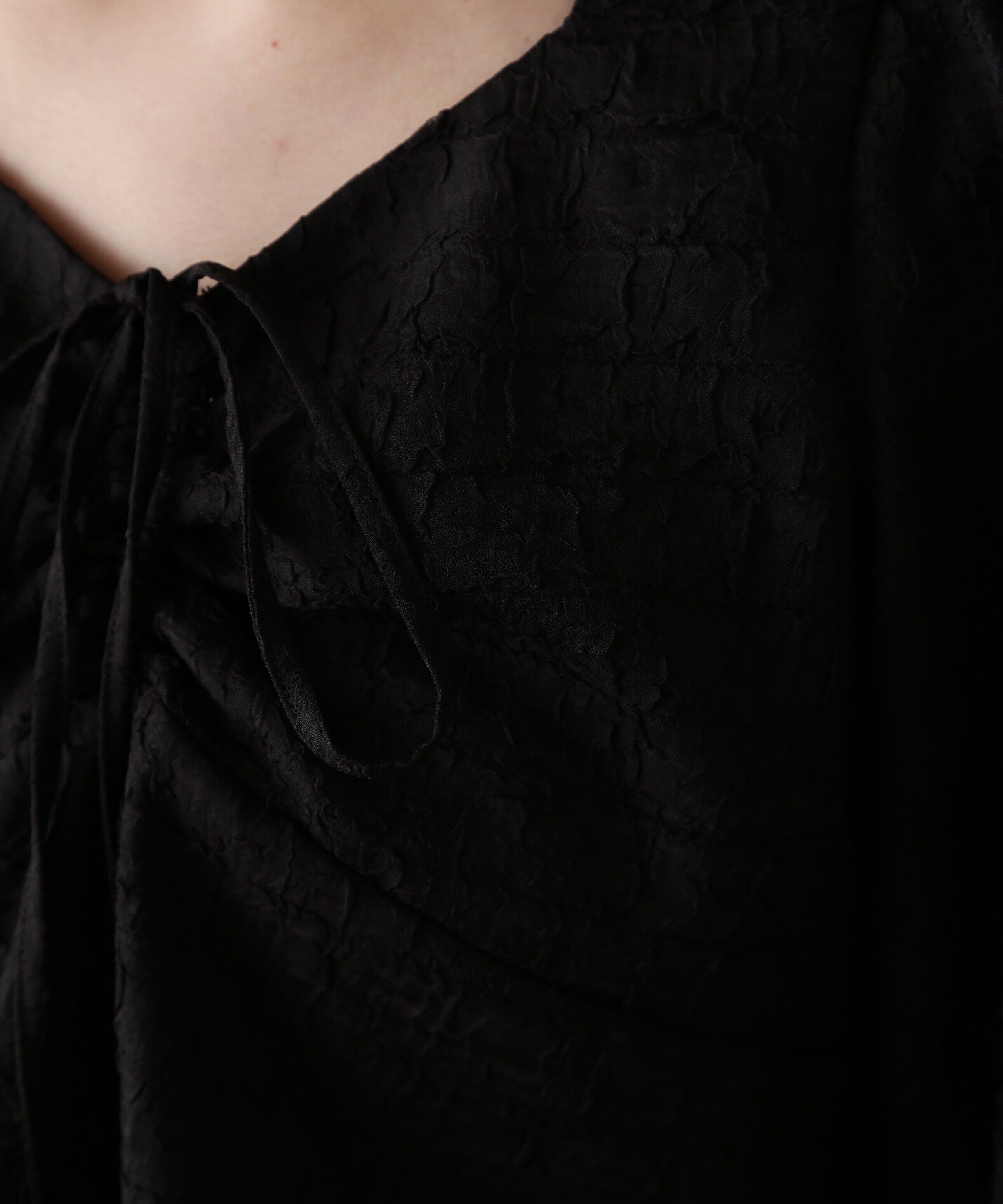  「フロントリボンシャーリングブラウス」|シャツ・ブラウス|