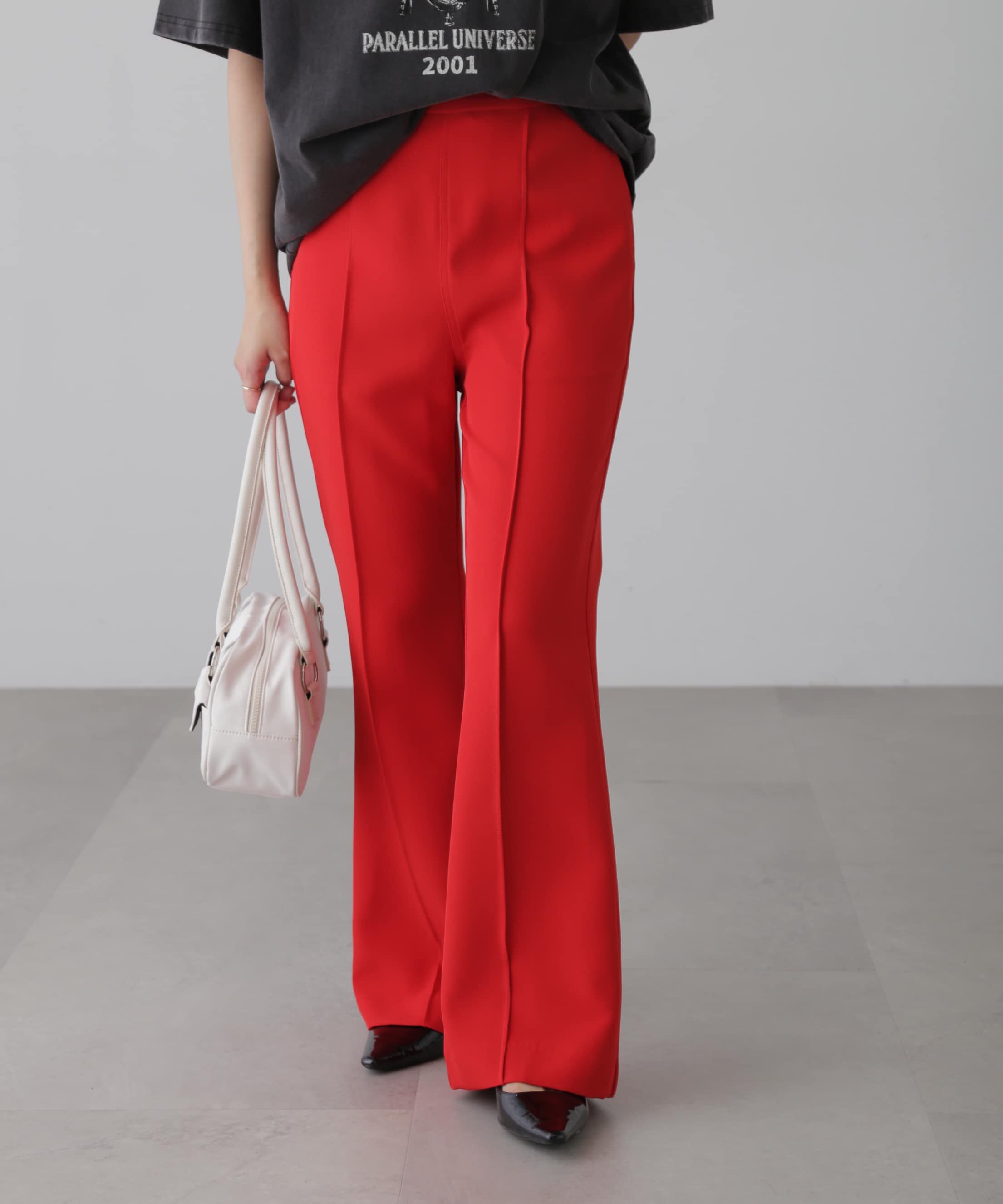  「[低身長サイズ/Sシリーズ]フレアセンタープレスパンツ」|その他|