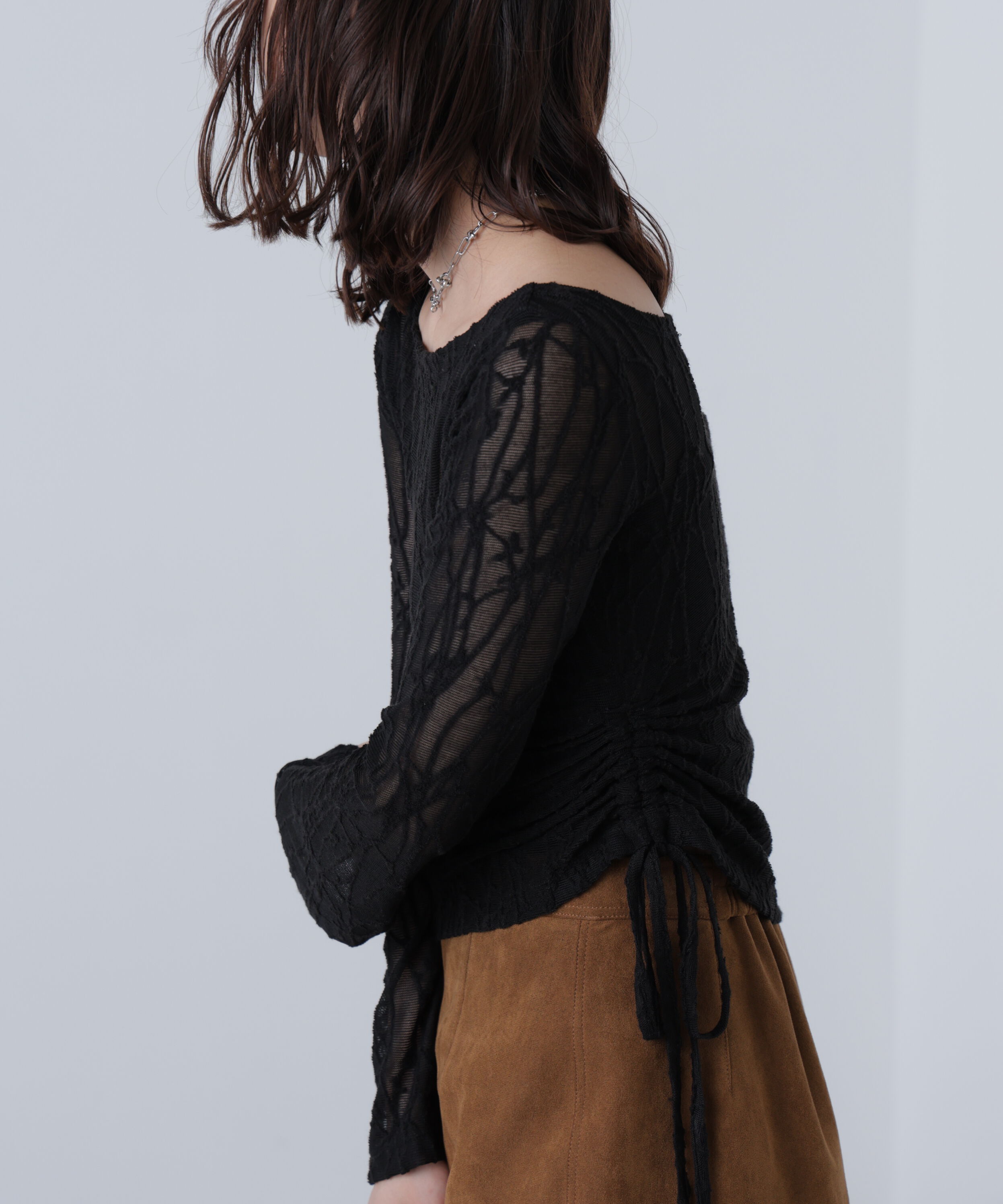  「シアージャガードドロストカットソー」|Tシャツ・カットソー|