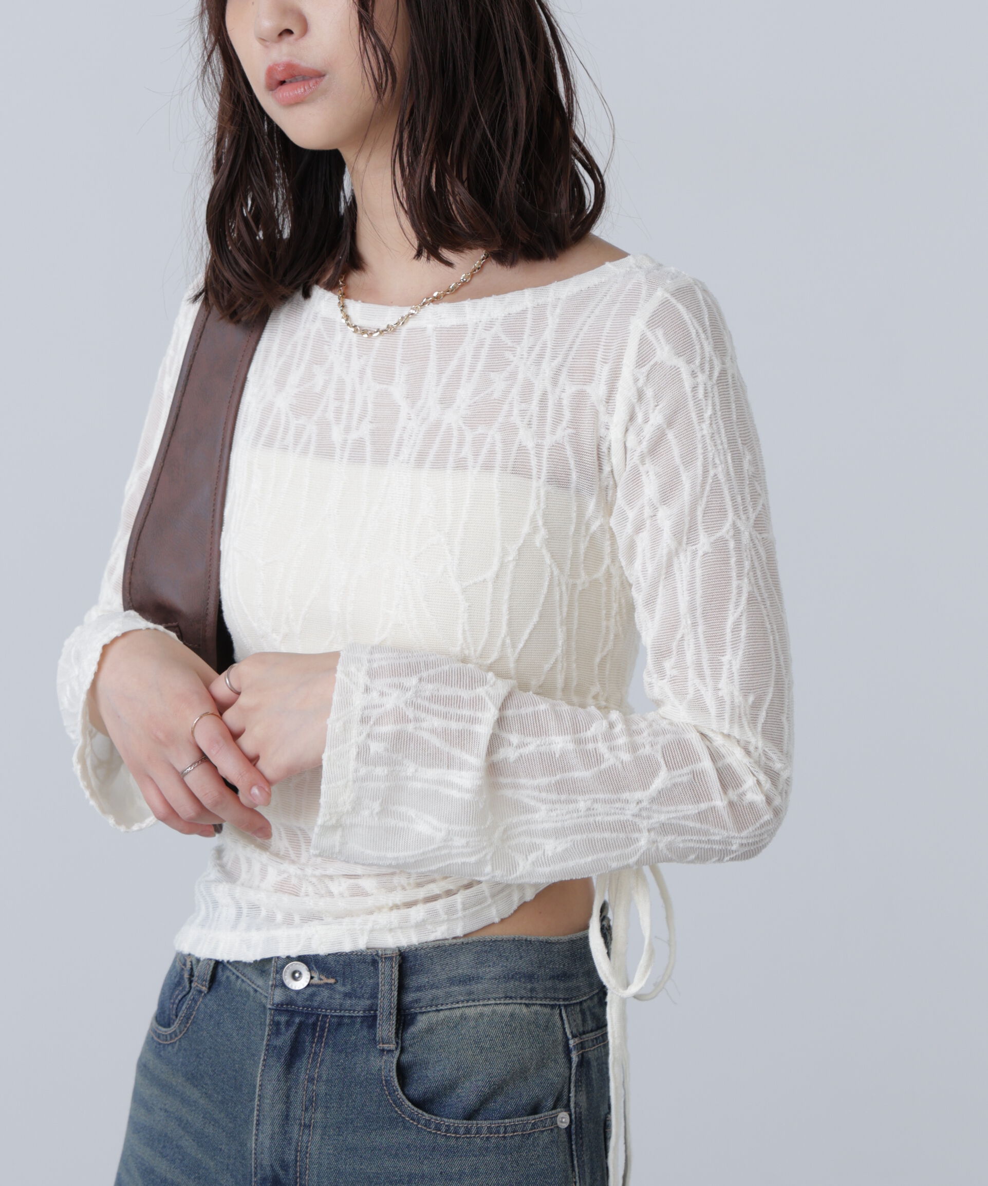  「シアージャガードドロストカットソー」|Tシャツ・カットソー|